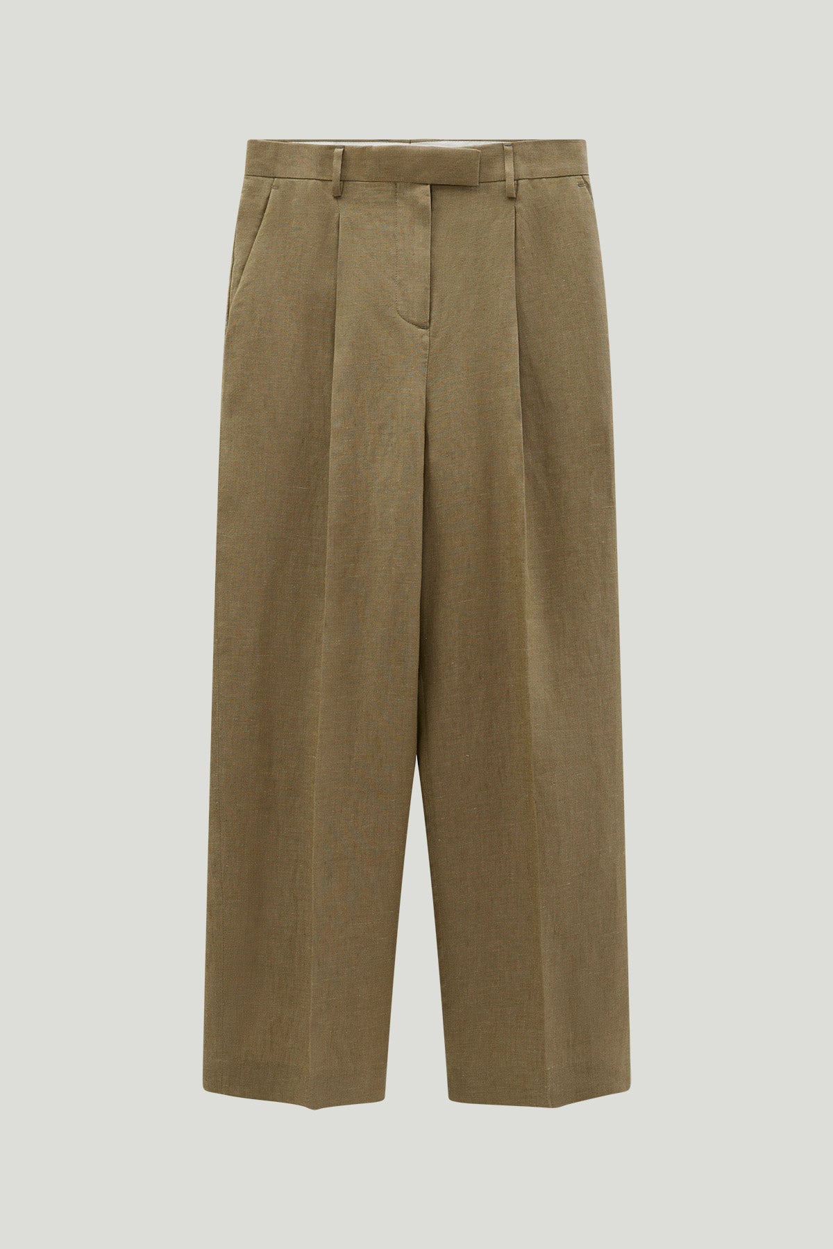 The Linen Twill Pants - sage green