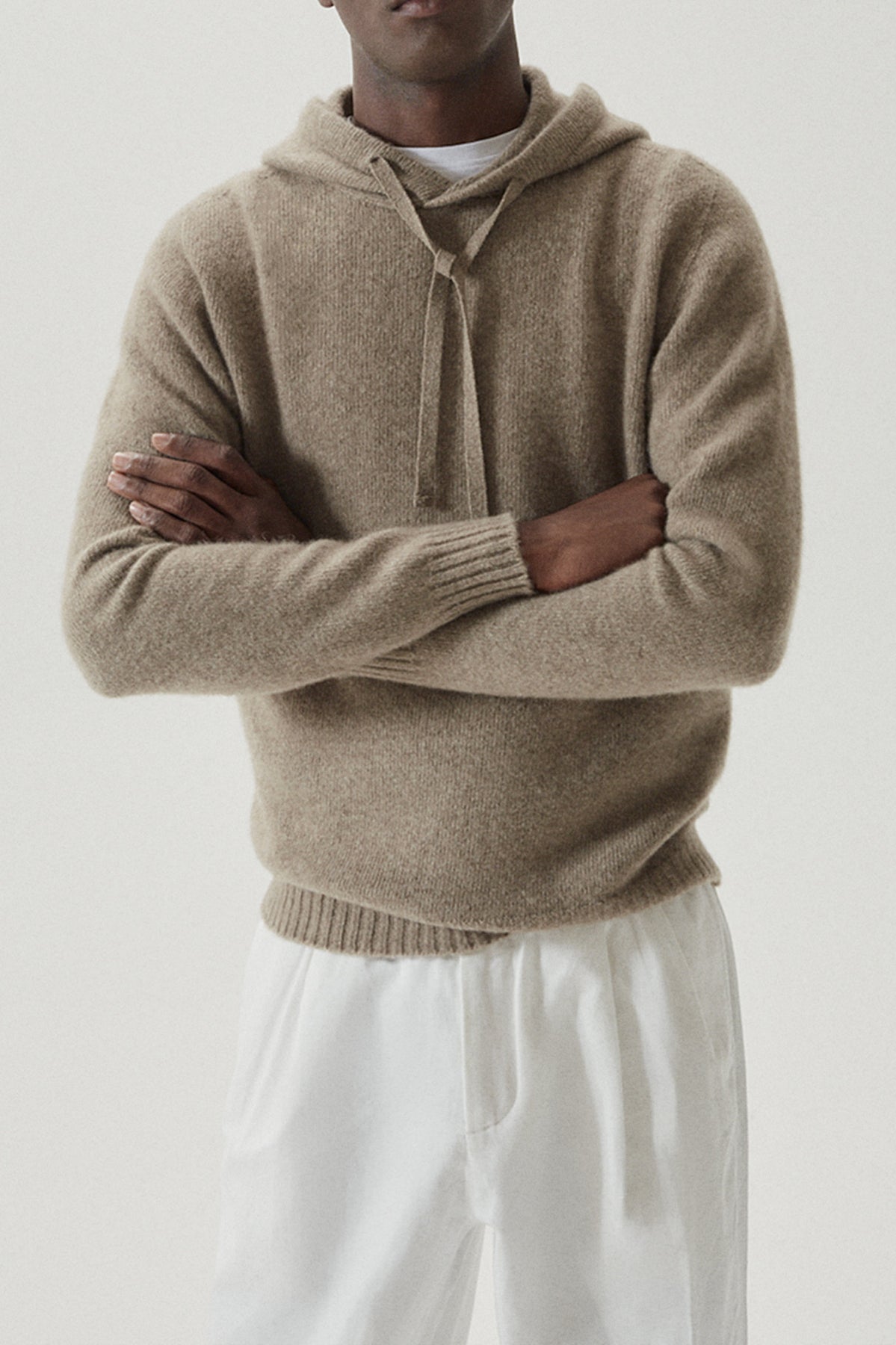 The Upcycled Cashmere Hoodie - Imperfect Version | Camel