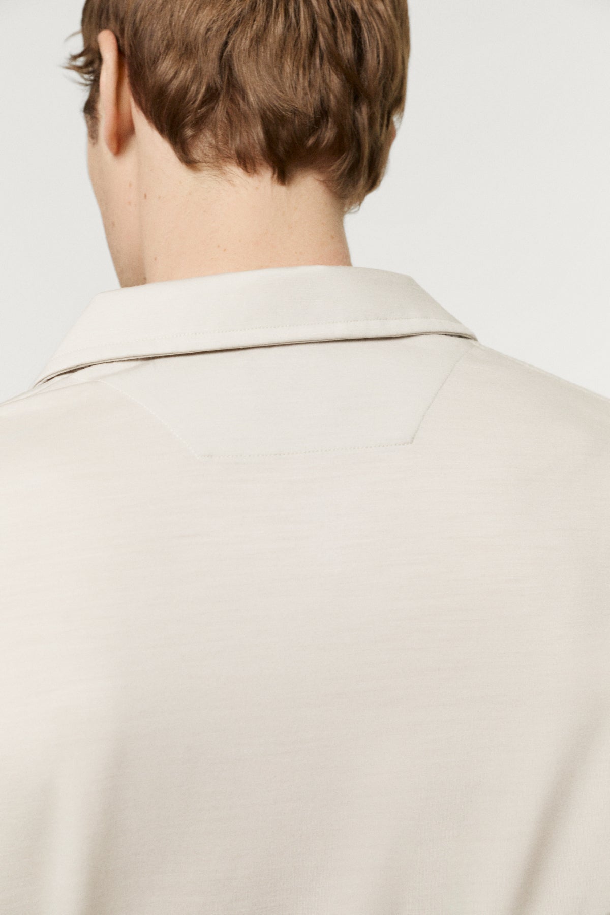 The Active Wool Polo ecru