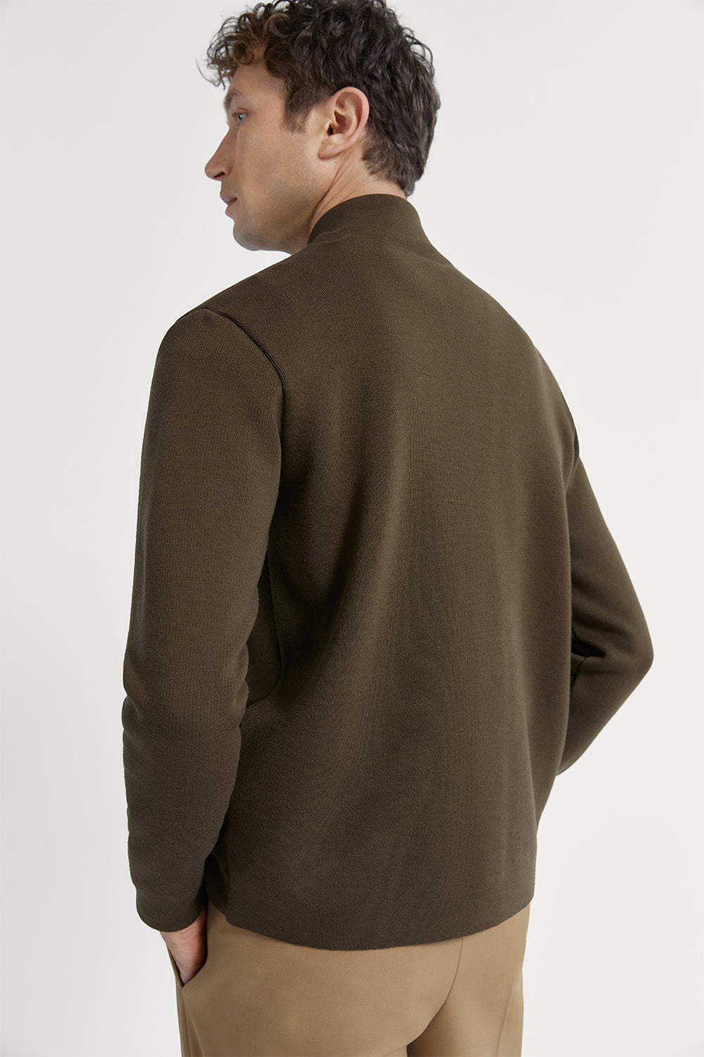 The Merino Wool Bomber Mud