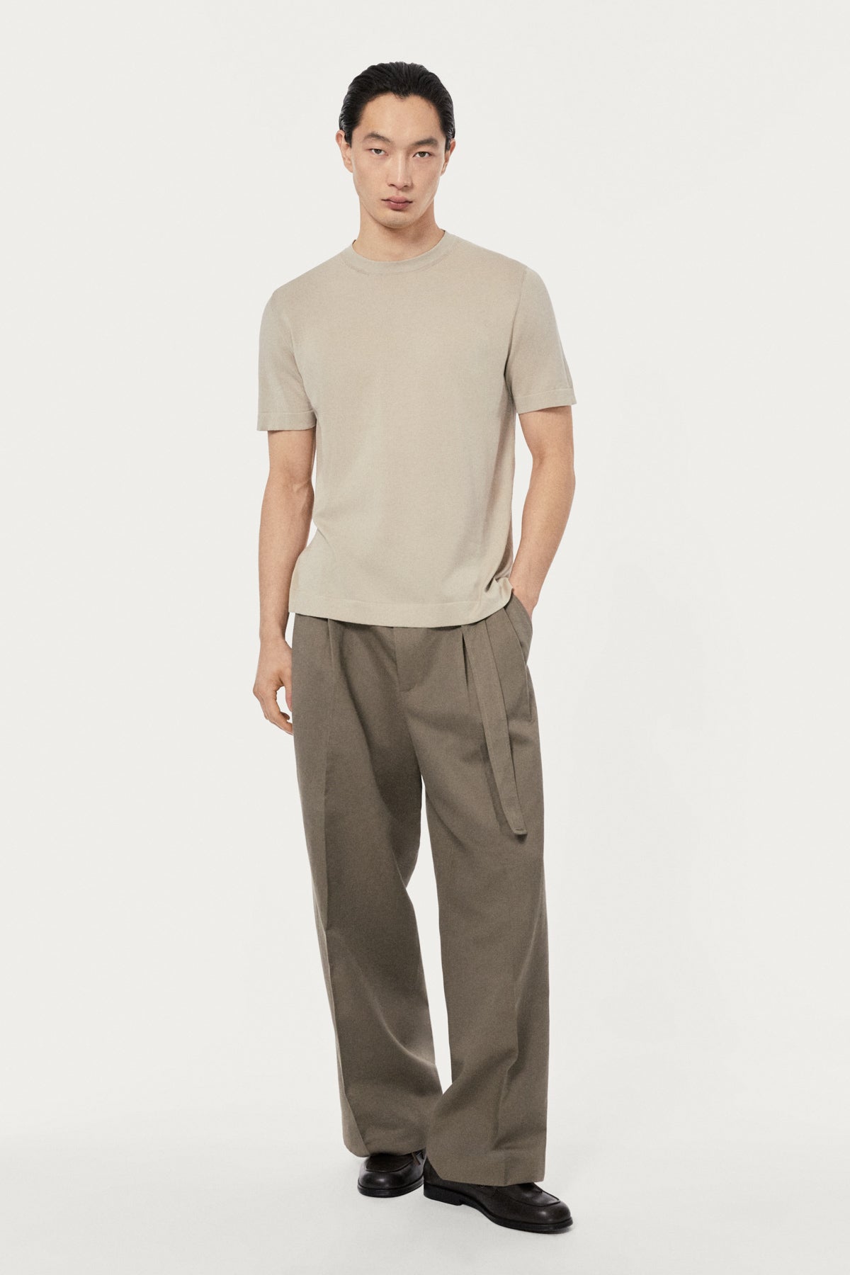 The Organic Cotton Knit T-Shirt hay