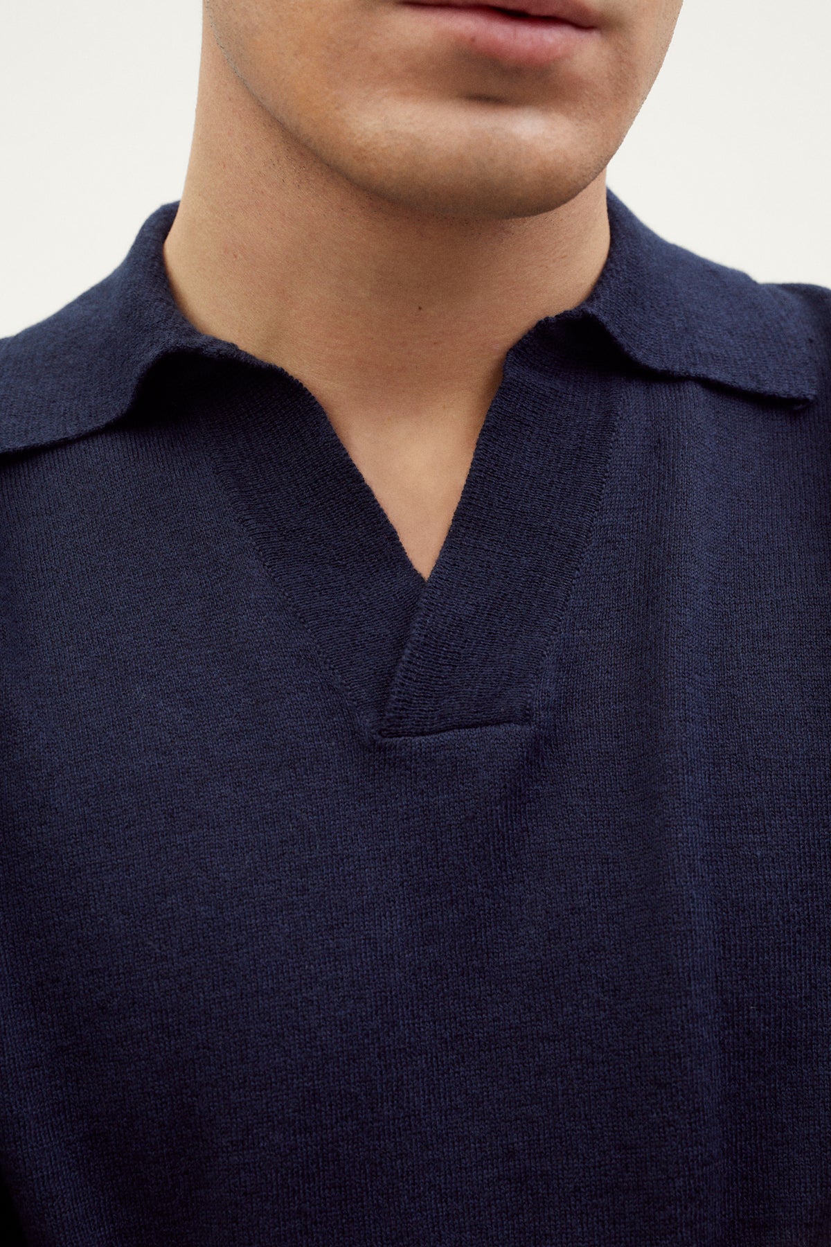 the linen cotton vintage polo blue navy