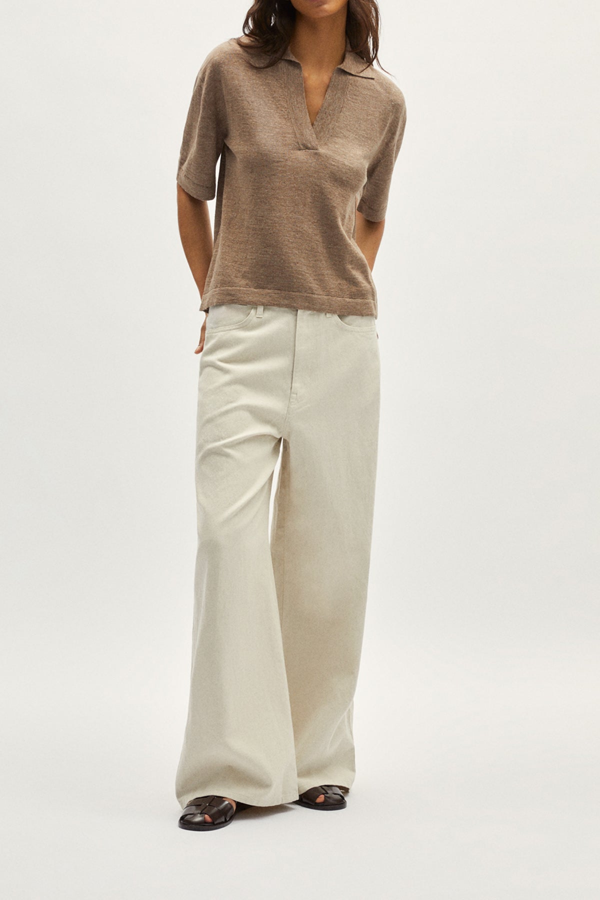 Polo carré en Lin et Coton - Version imparfaite