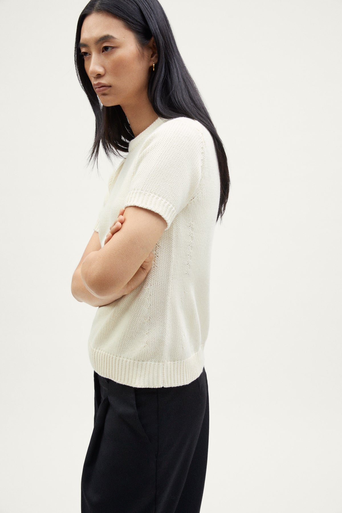 The Organic Cotton Tricot T-shirt milk white