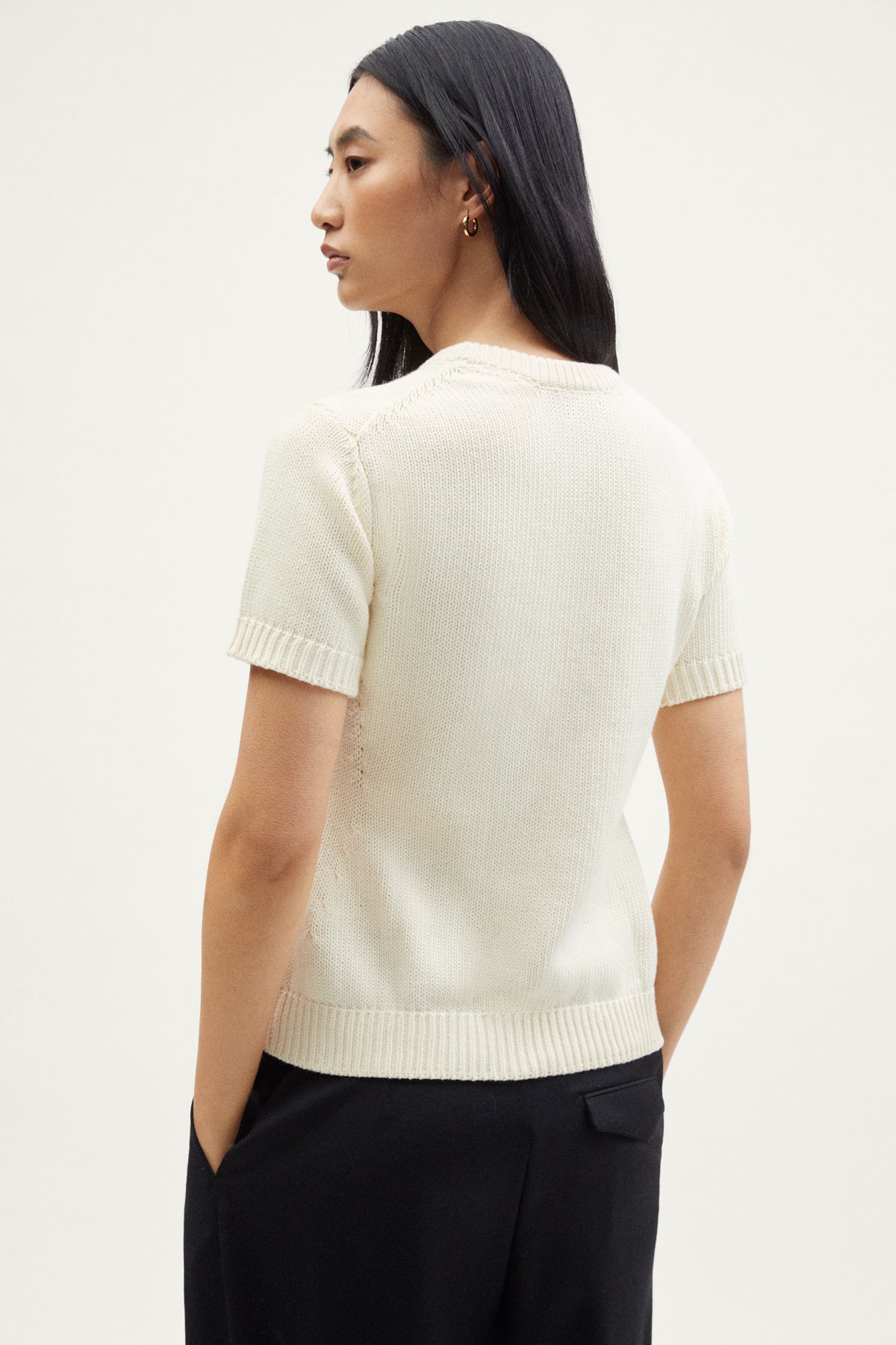 The Organic Cotton Tricot T-shirt milk white