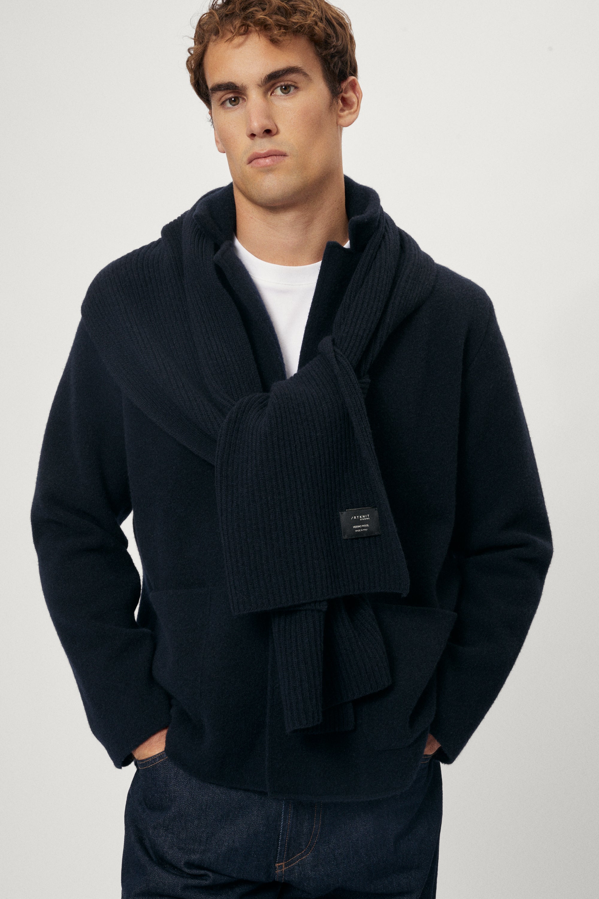 Sciarpa in Lana Cardata