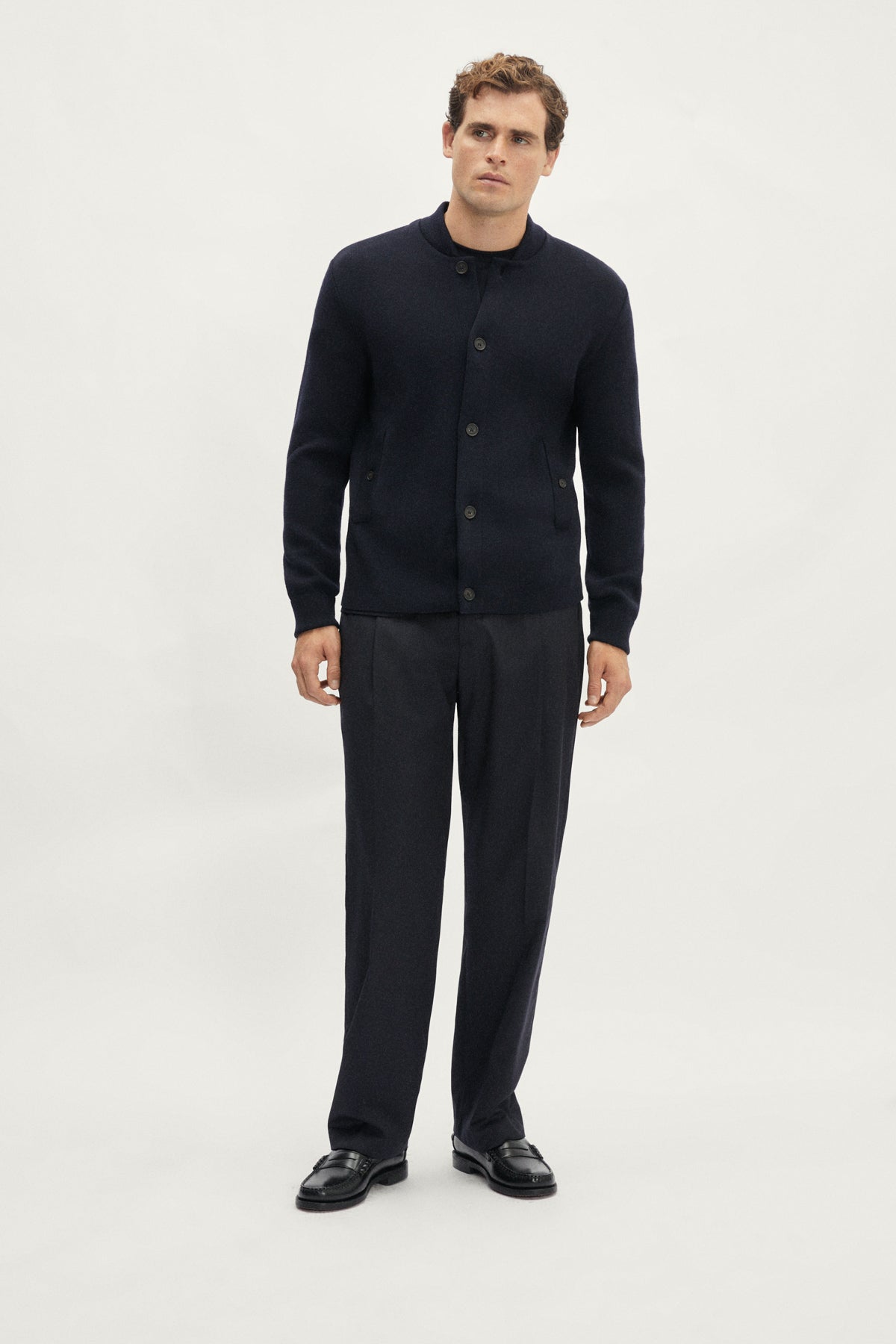 The Merino Wool Bomber - blue