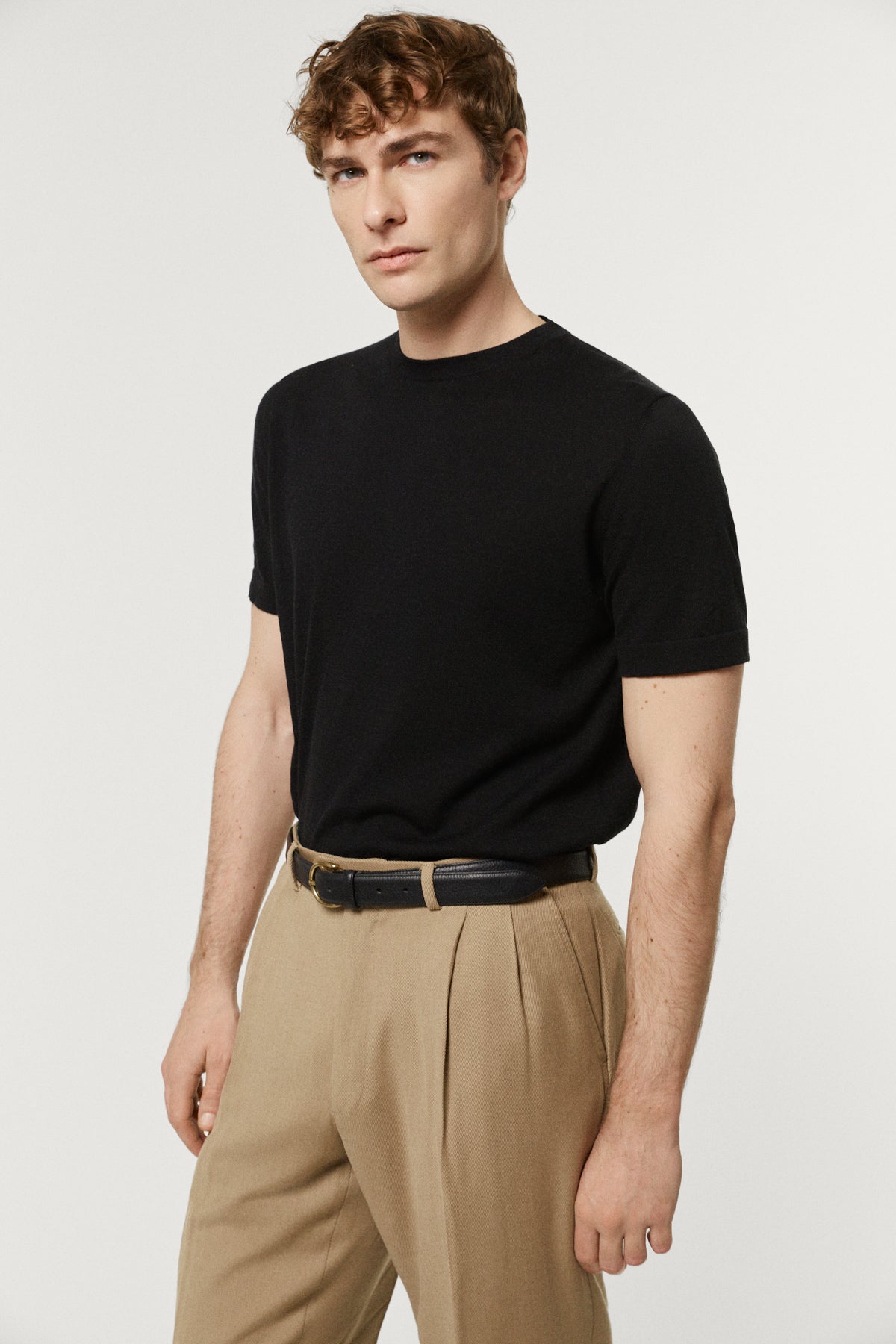 The Ultrasoft Wool T-Shirt black
