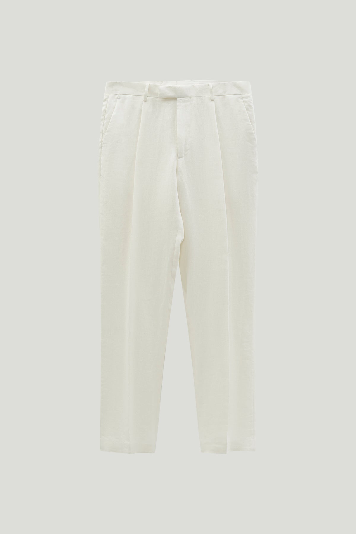 The Linen Twill Trousers off white