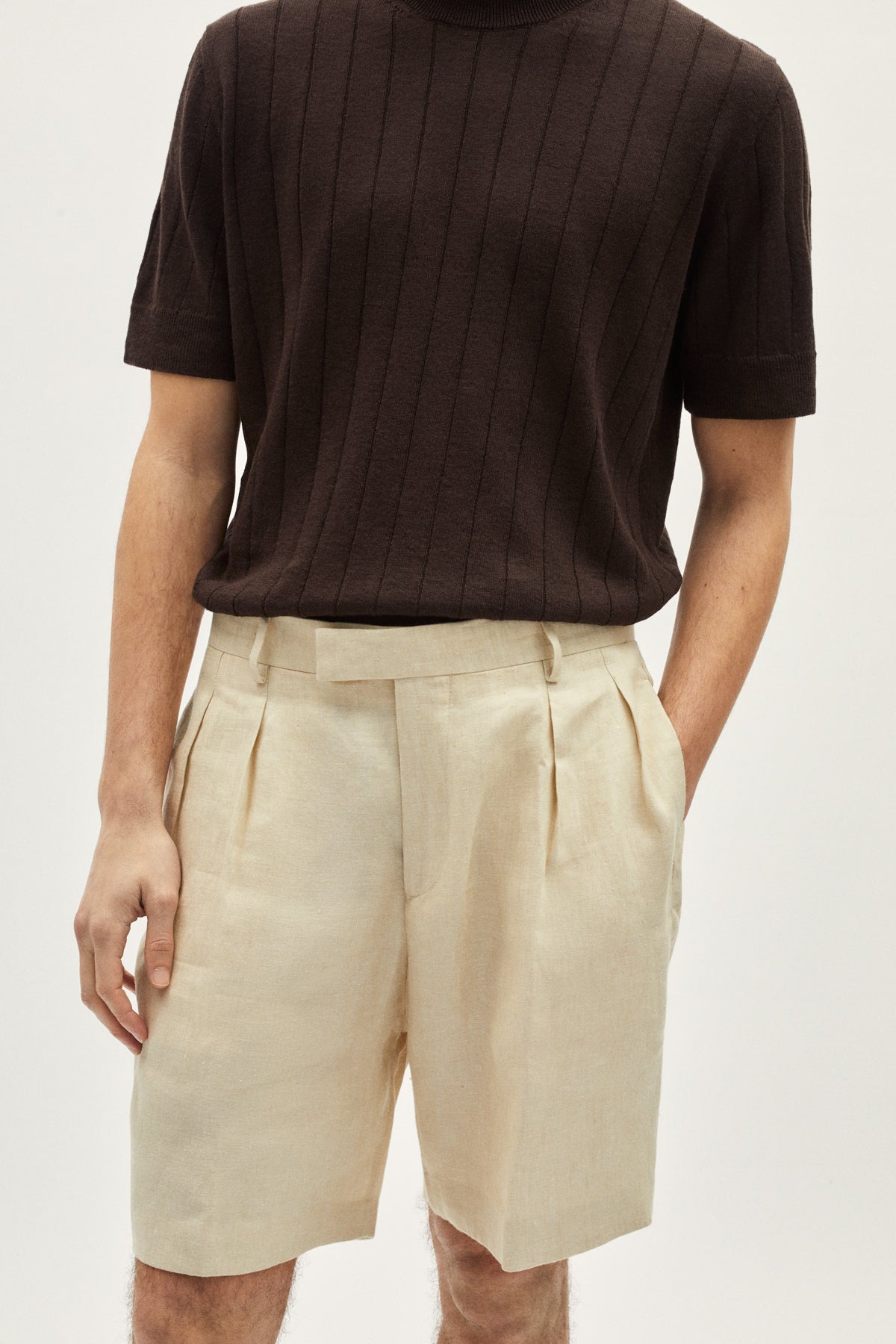 Bermuda en sergé de Lin - Version imparfaite