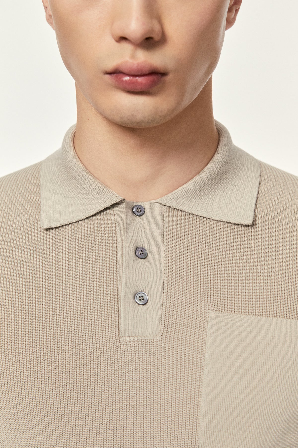 The Organic Cotton Ribbed Polo Shirt hay