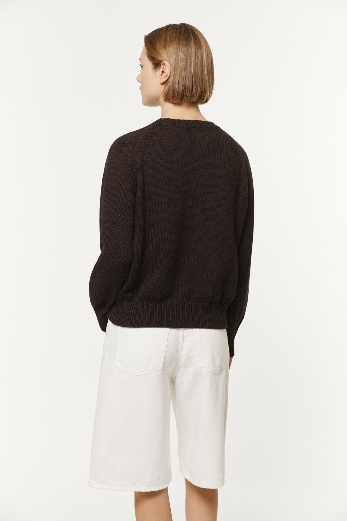 The Organic Cotton Tricot Sweater brown