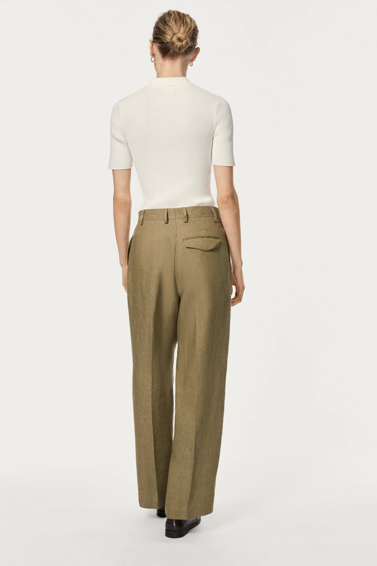 The Linen Twill Pants - sage green