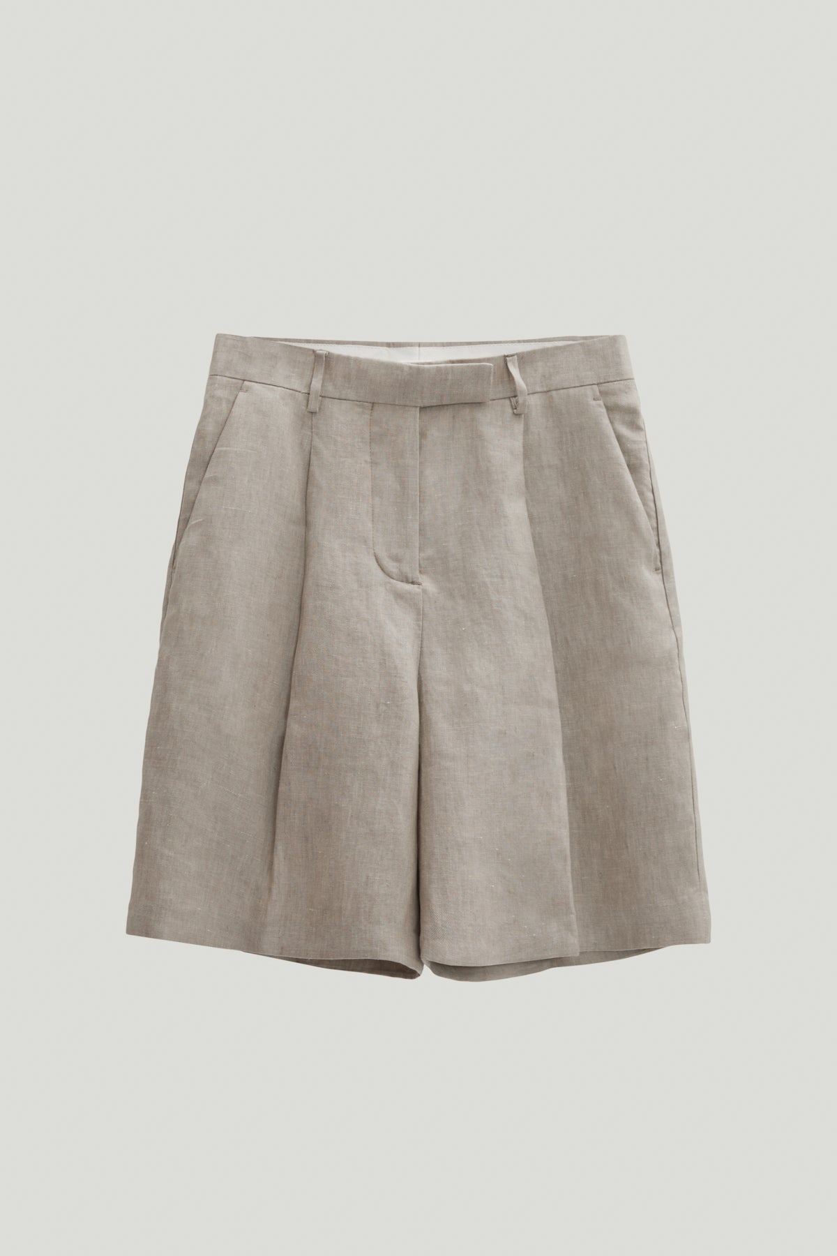 Bermuda-Shorts aus Leinentwill