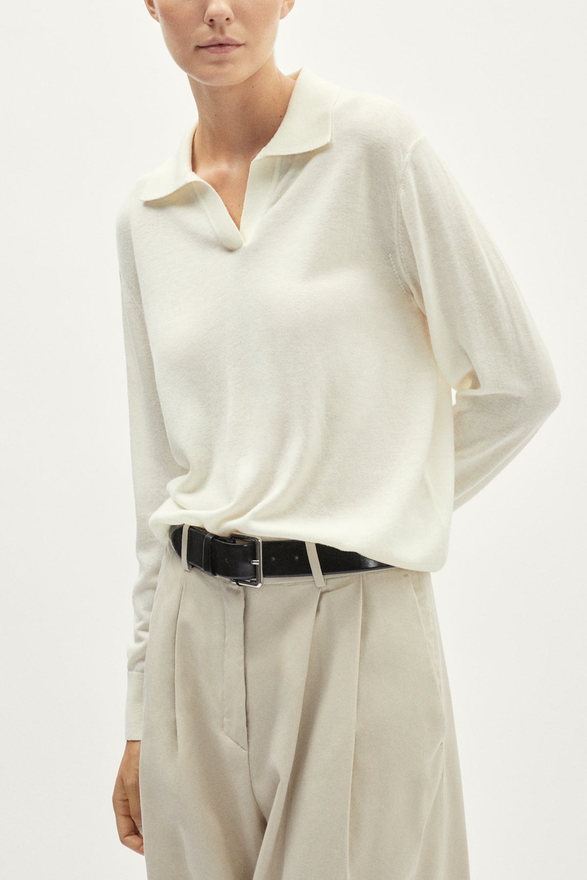 Polo classique en laine ultra douce - Version imparfaite