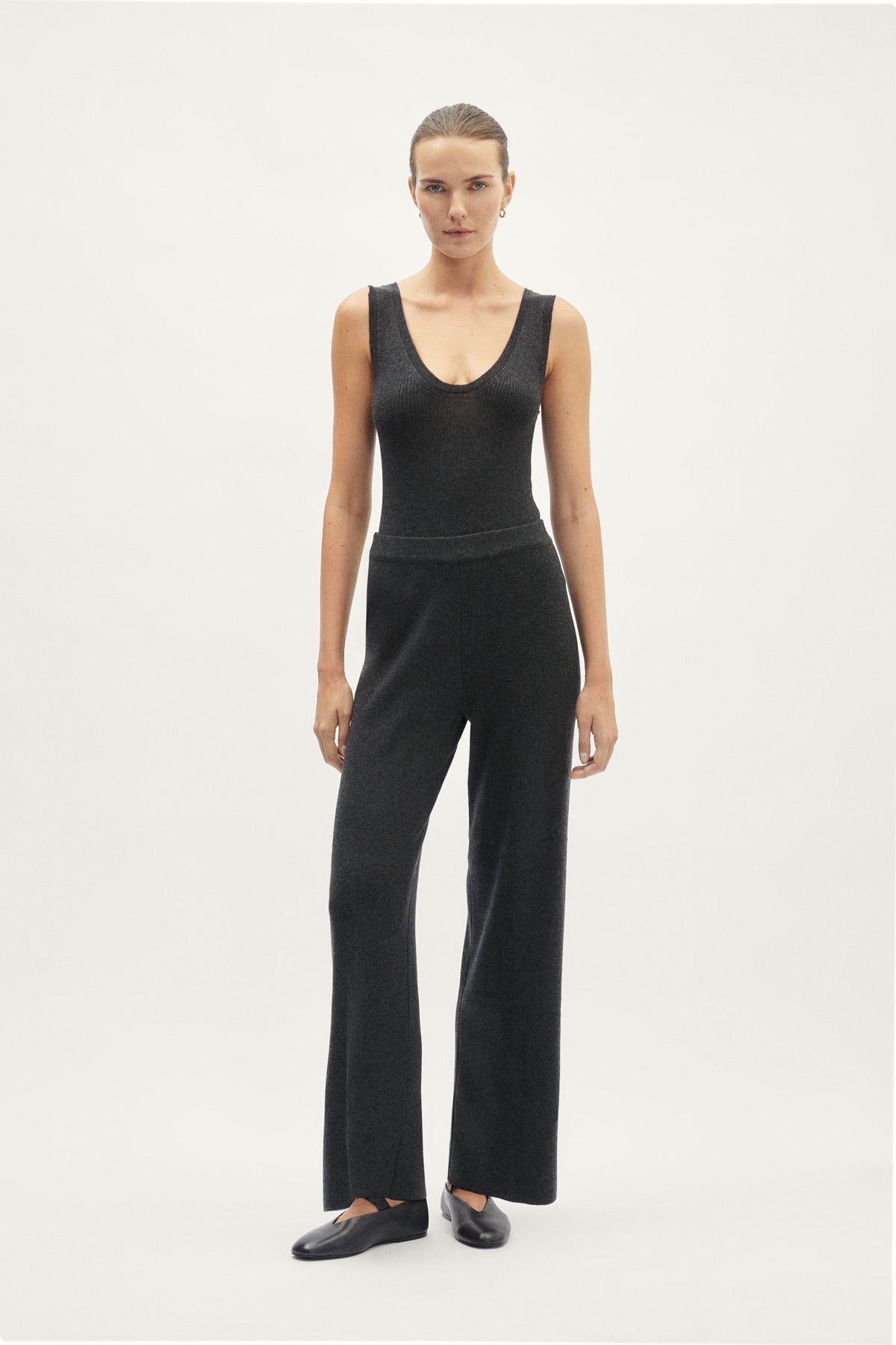 The Ultrasoft wool Ribbed Body - Grey