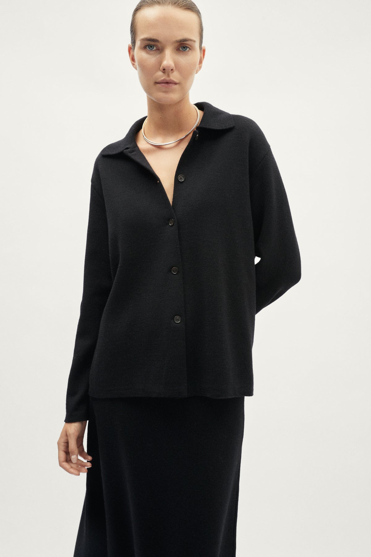 Wool Long-Sleeved Overshirt main image 1