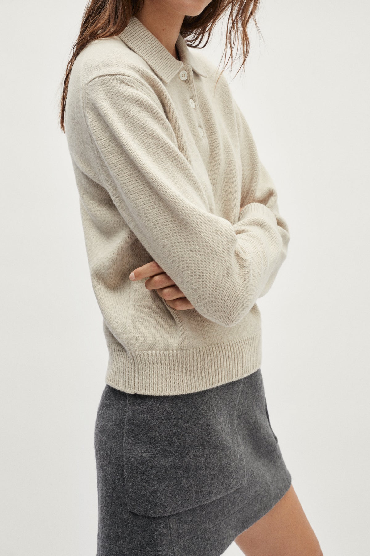 The Woolen Vintage Polo - ecru