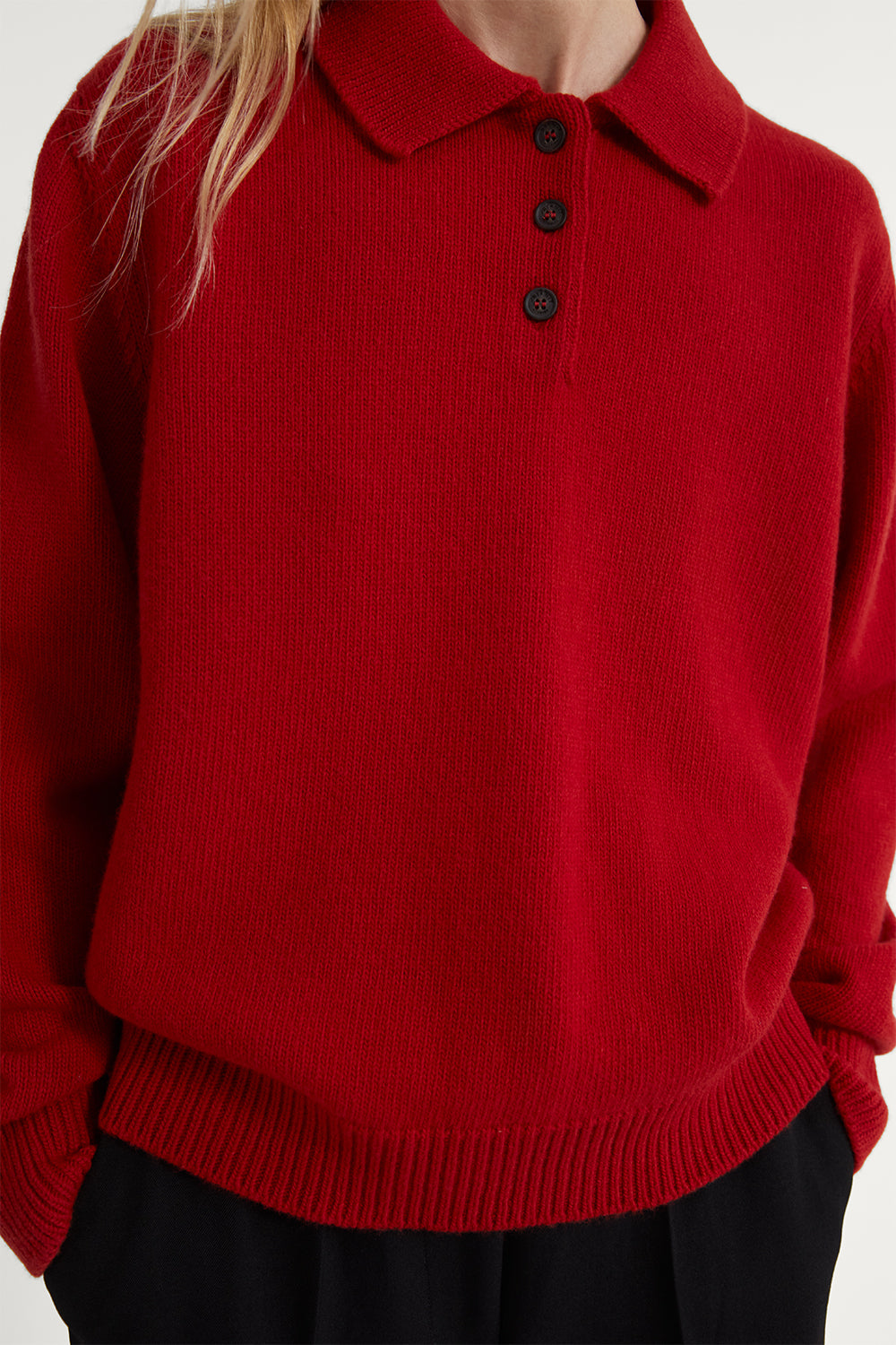 The Woolen Vintage Polo Red