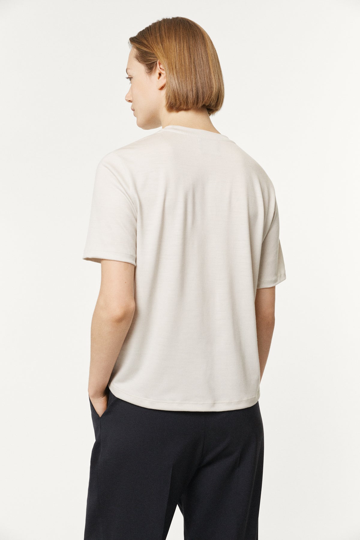 The Active Wool Tee ecru