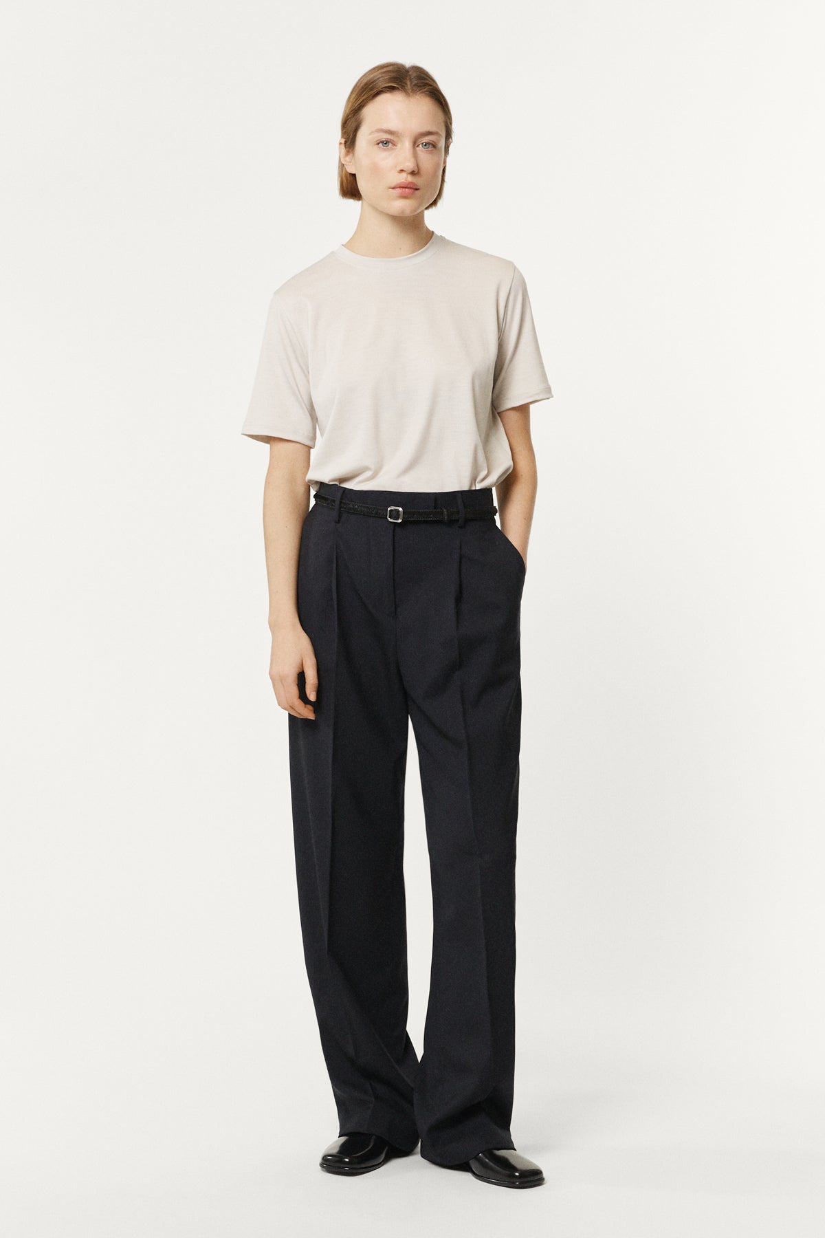 The Active Wool Tee ecru