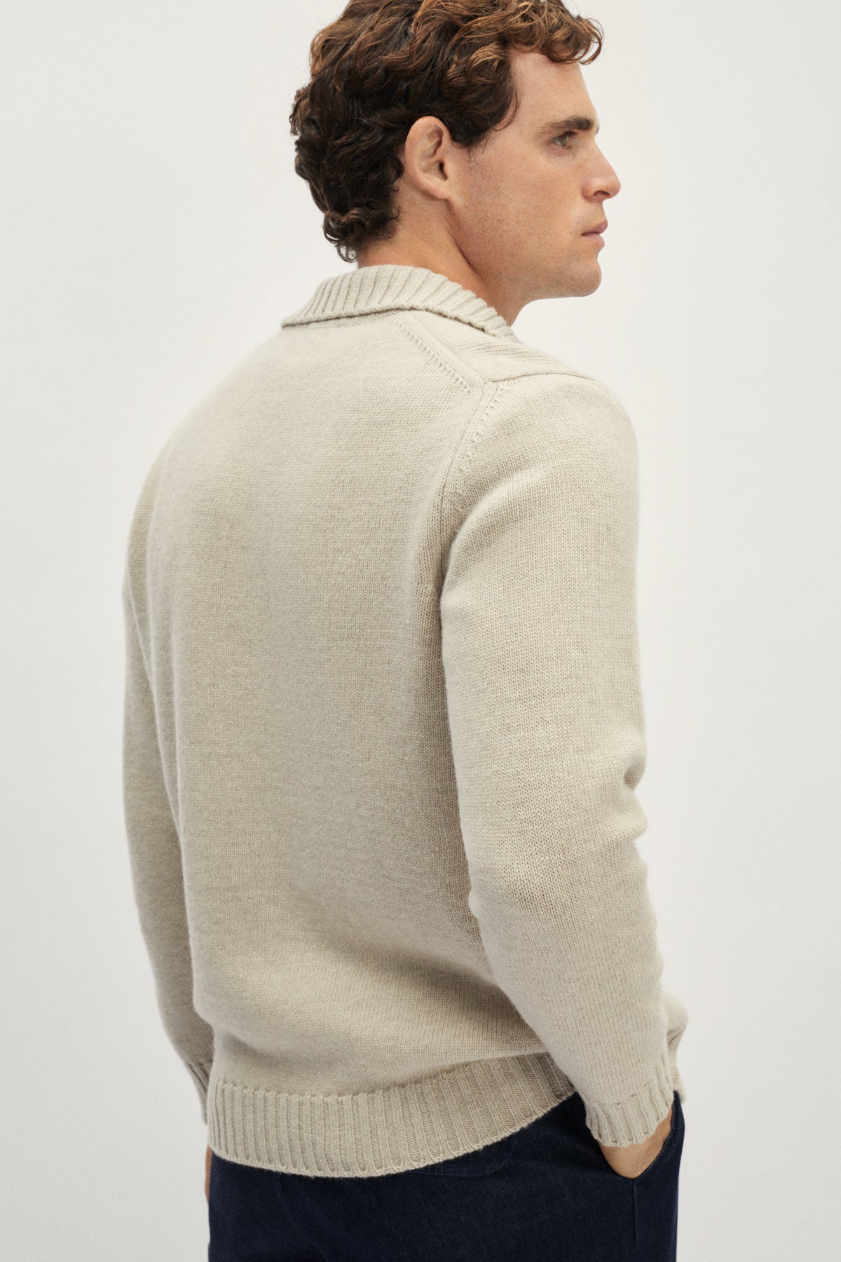 The Woolen Polo - ecru