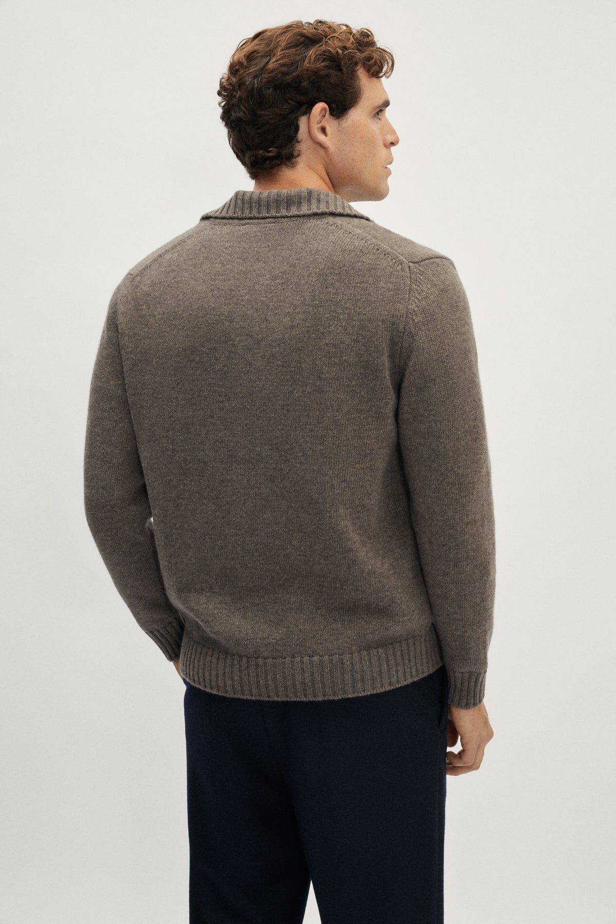 The Woolen Polo - taupe