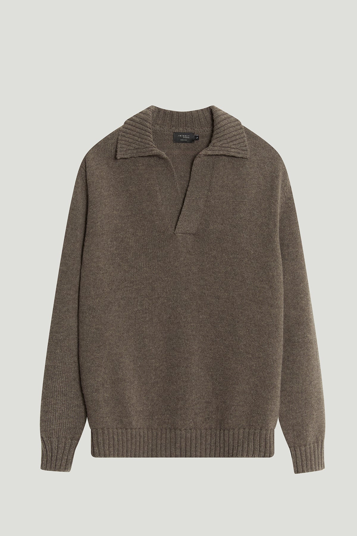 The Woolen Polo - taupe