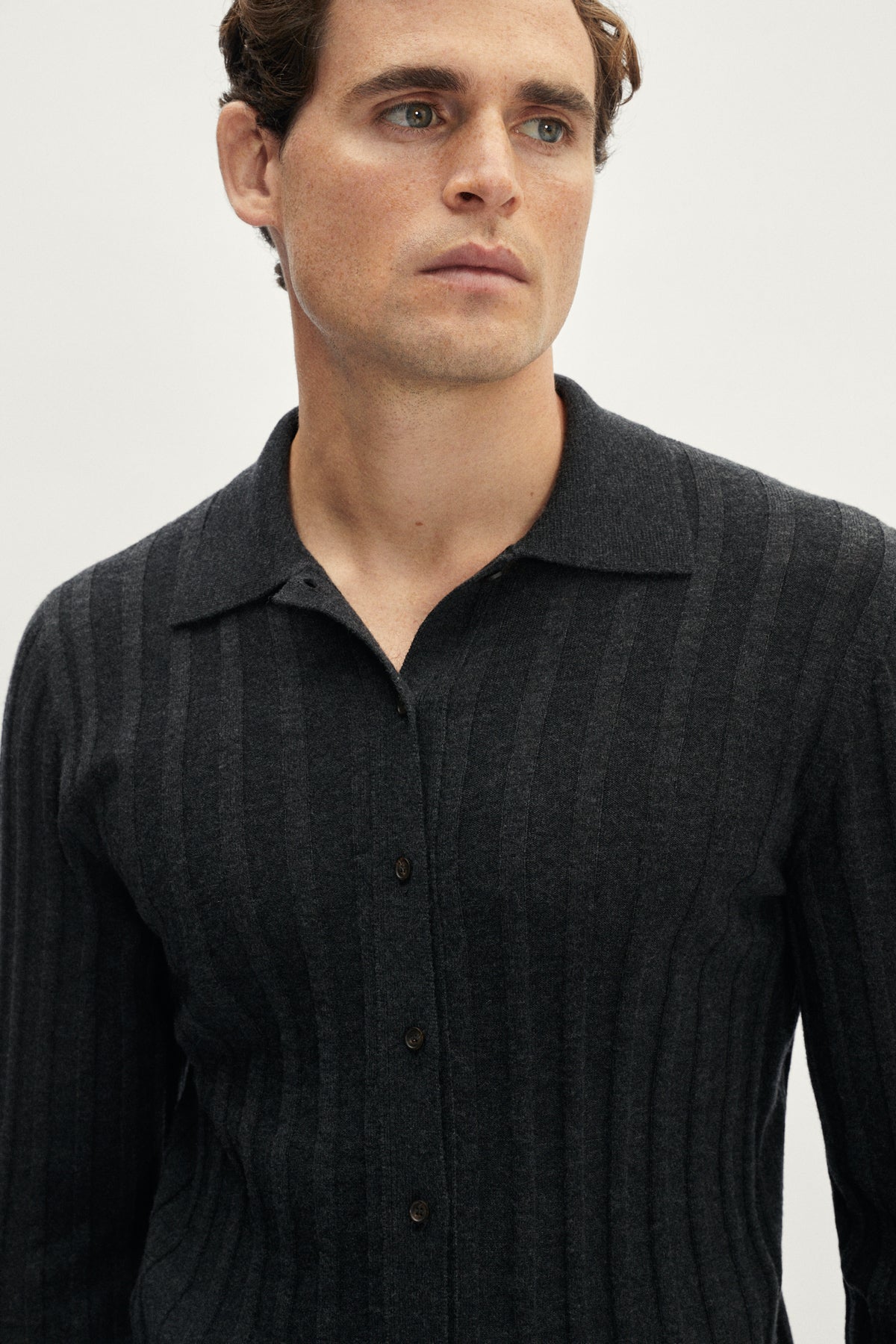 The Ultrasoft Ribbed Shirt grey