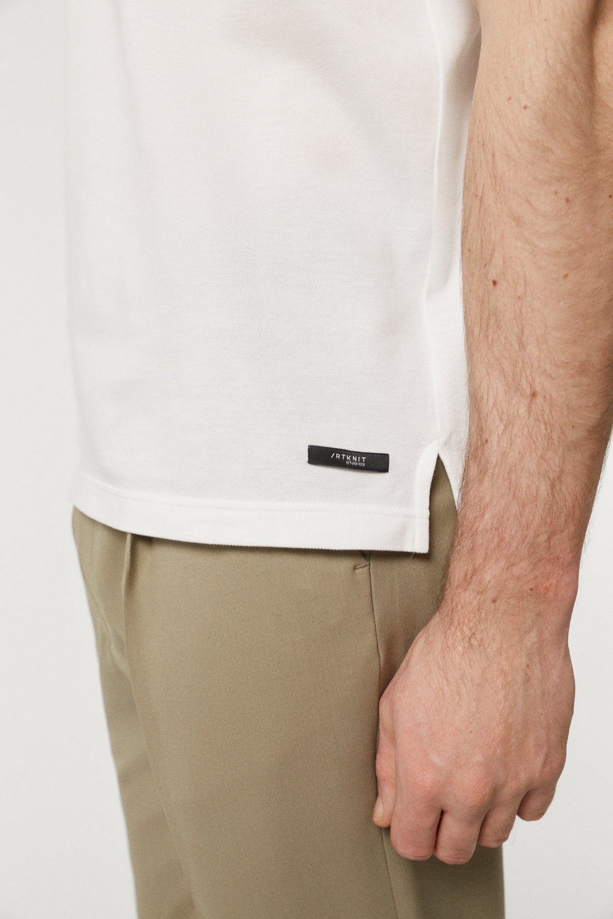 The Organic Ice Cotton Piqué T-Shirt white