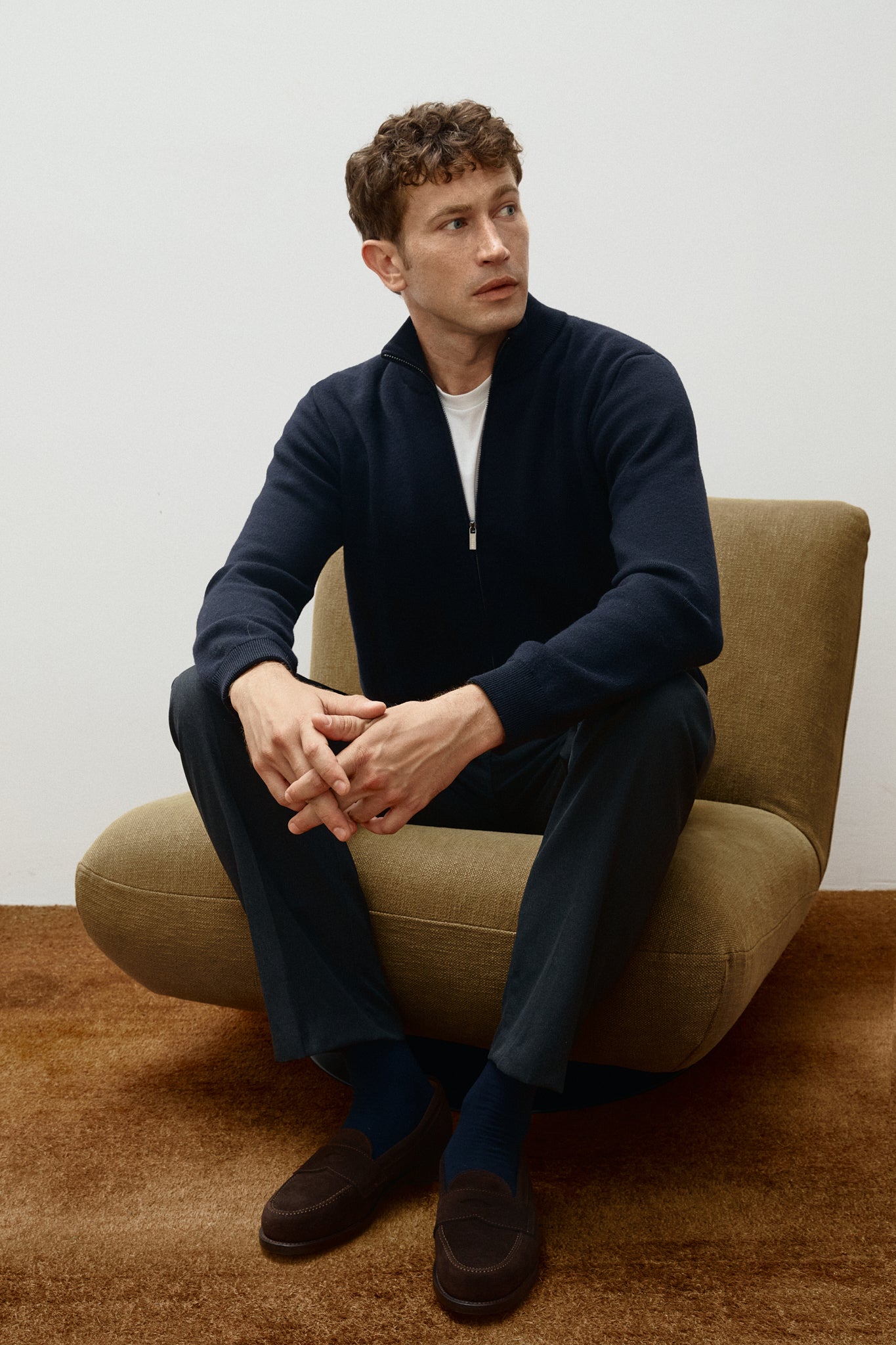 Bomber Cardigan in Lana Merino