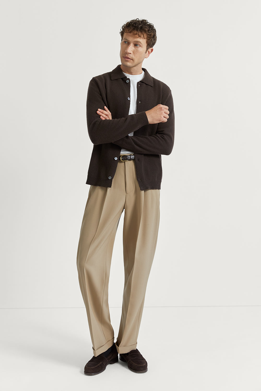 The Woolen Polo Shirt Espresso