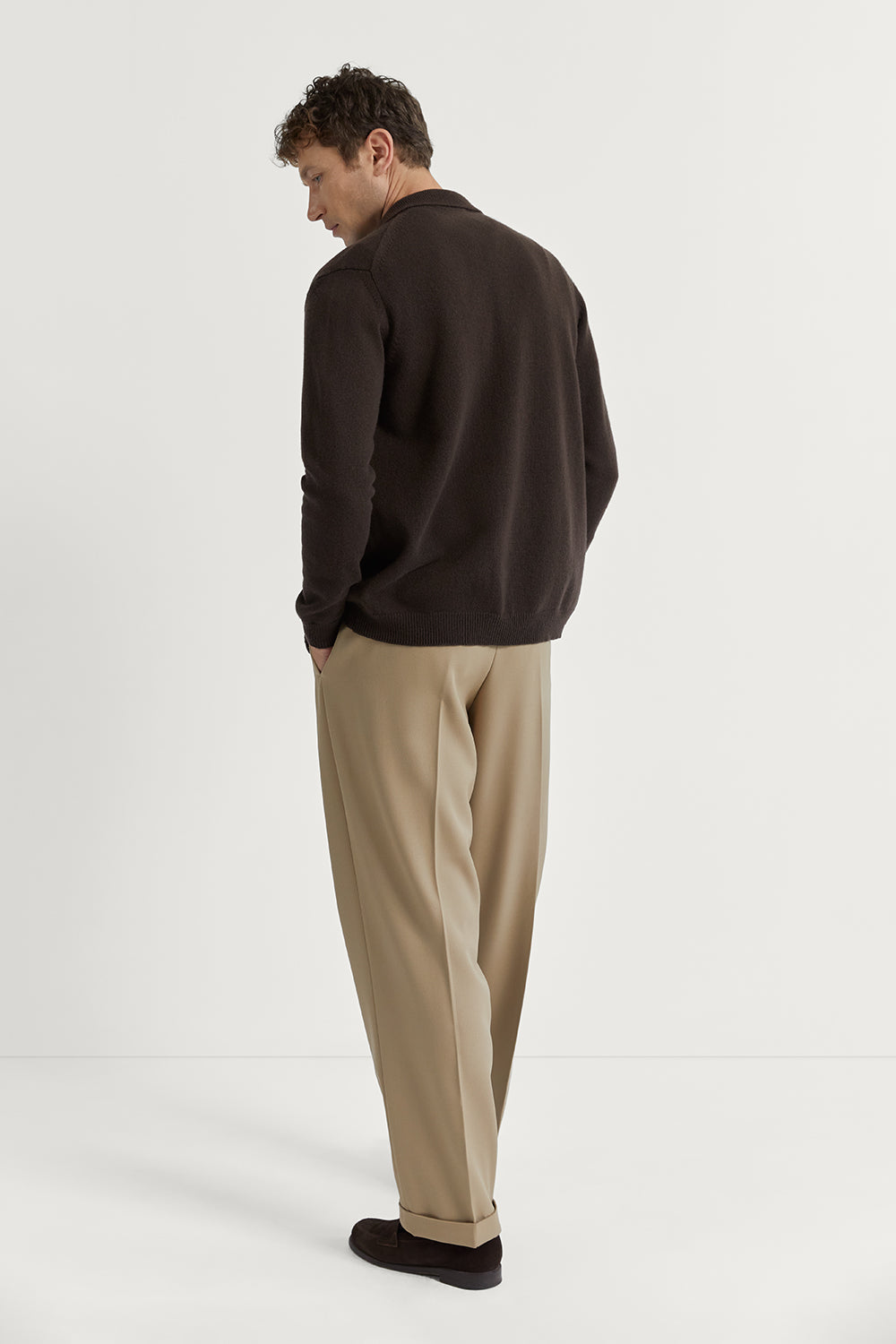 The Woolen Polo Shirt Espresso