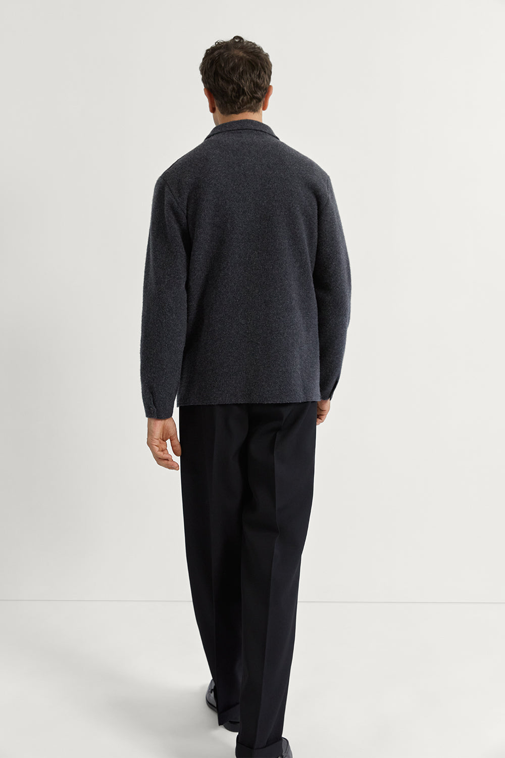 The Boiled Wool Jacket Ash Grey