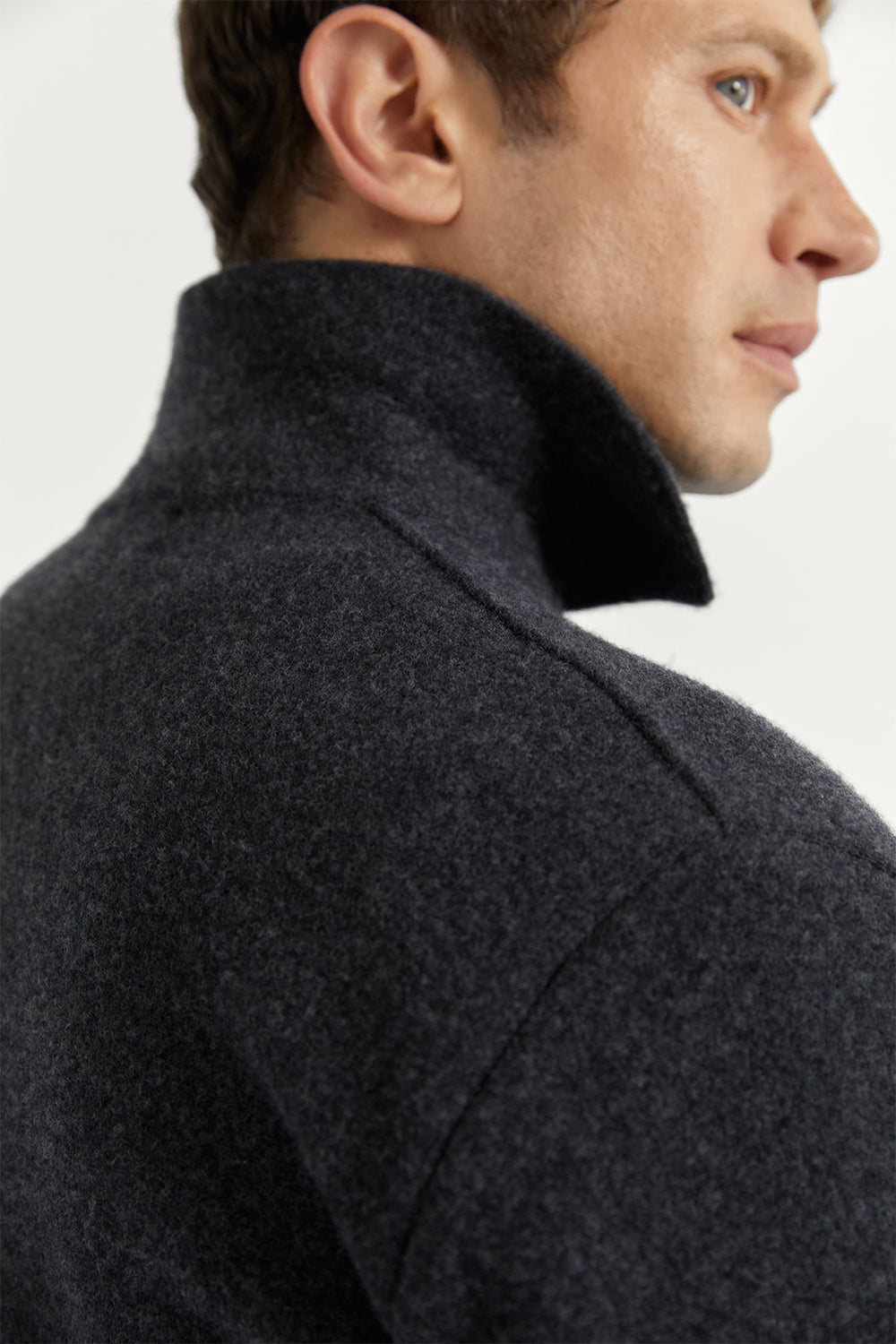 The Boiled Wool Jacket Ash Grey