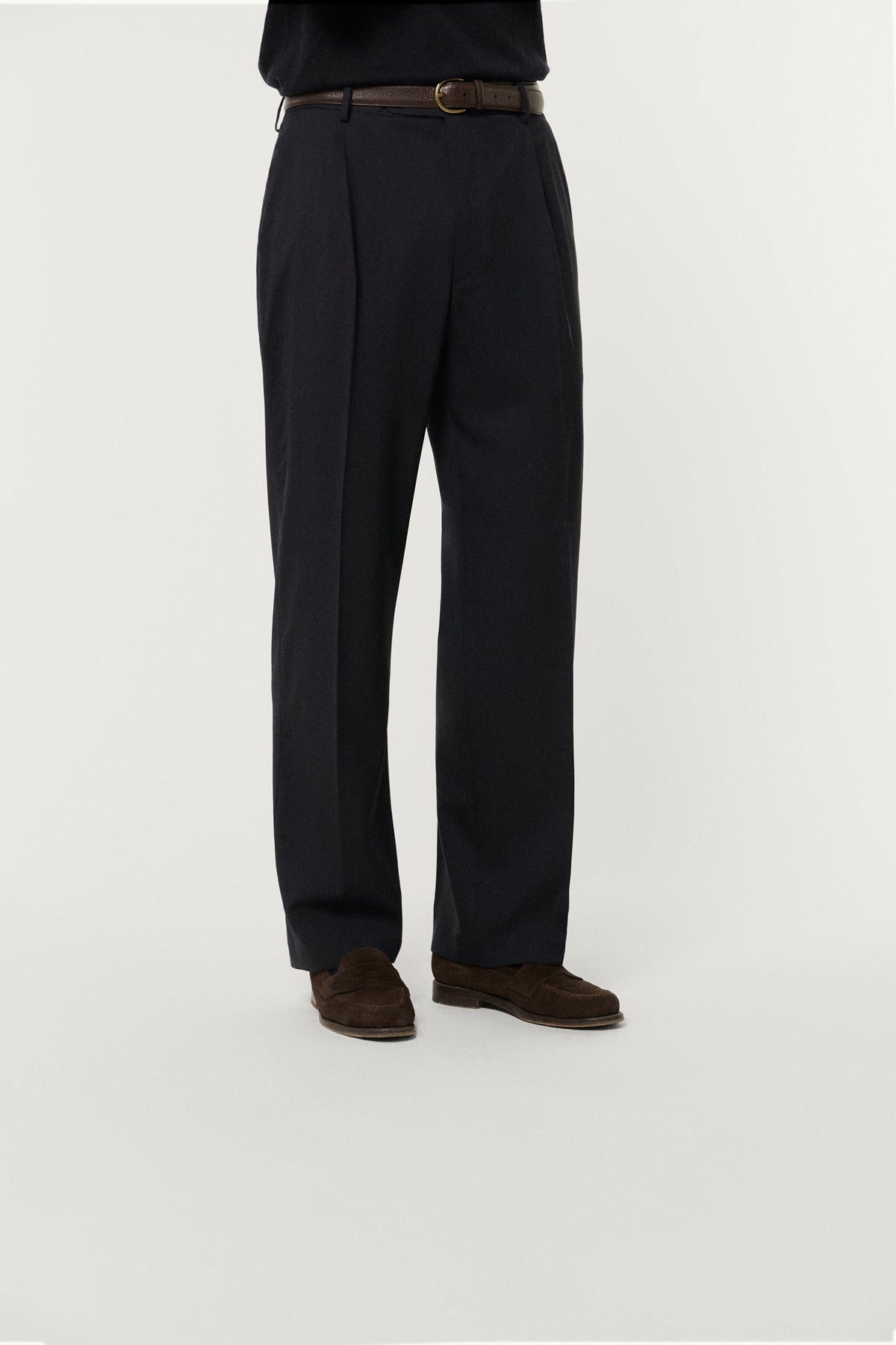 The Cool Wool Tailored Trousers with Pinces blue