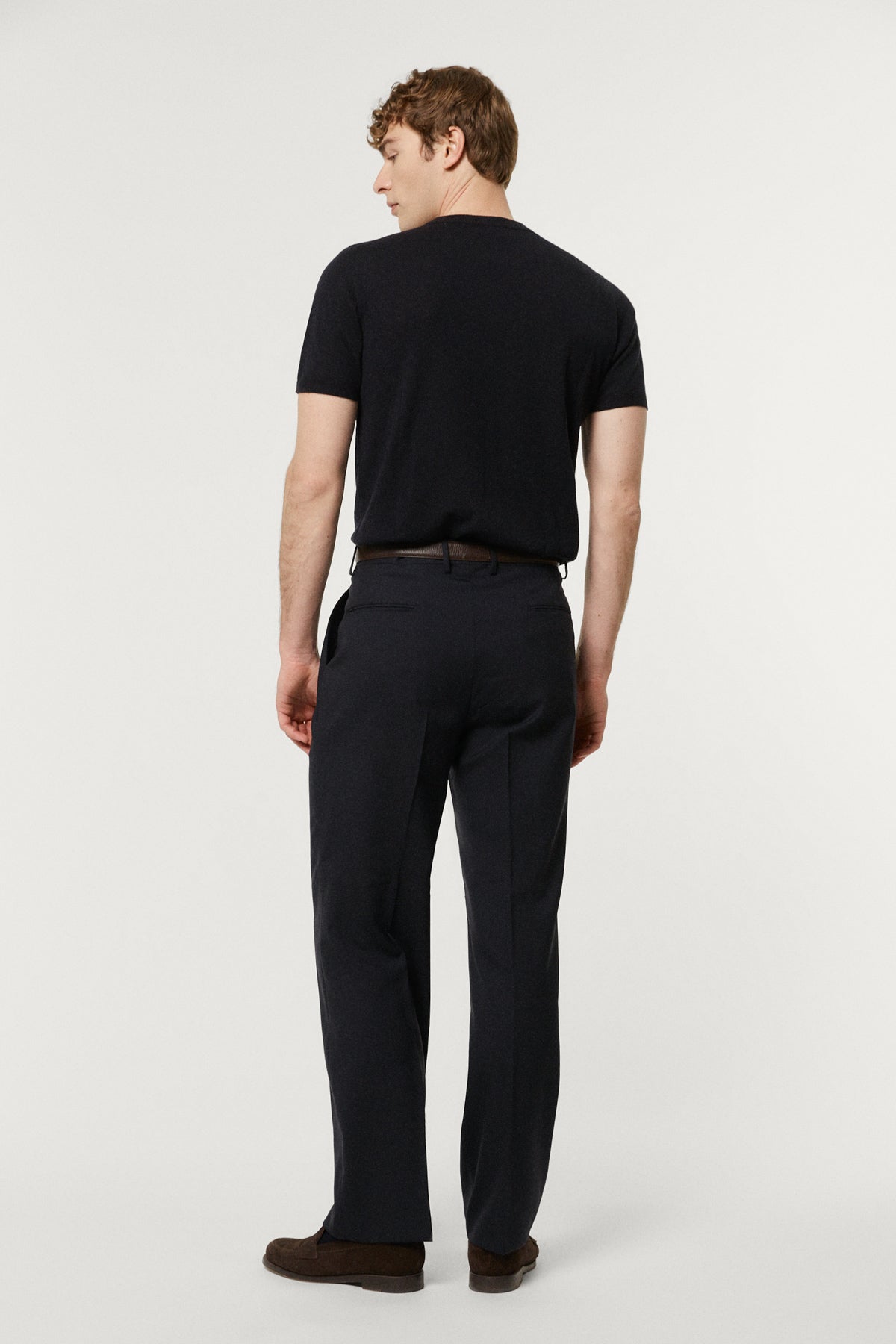 The Cool Wool Tailored Trousers with Pinces blue