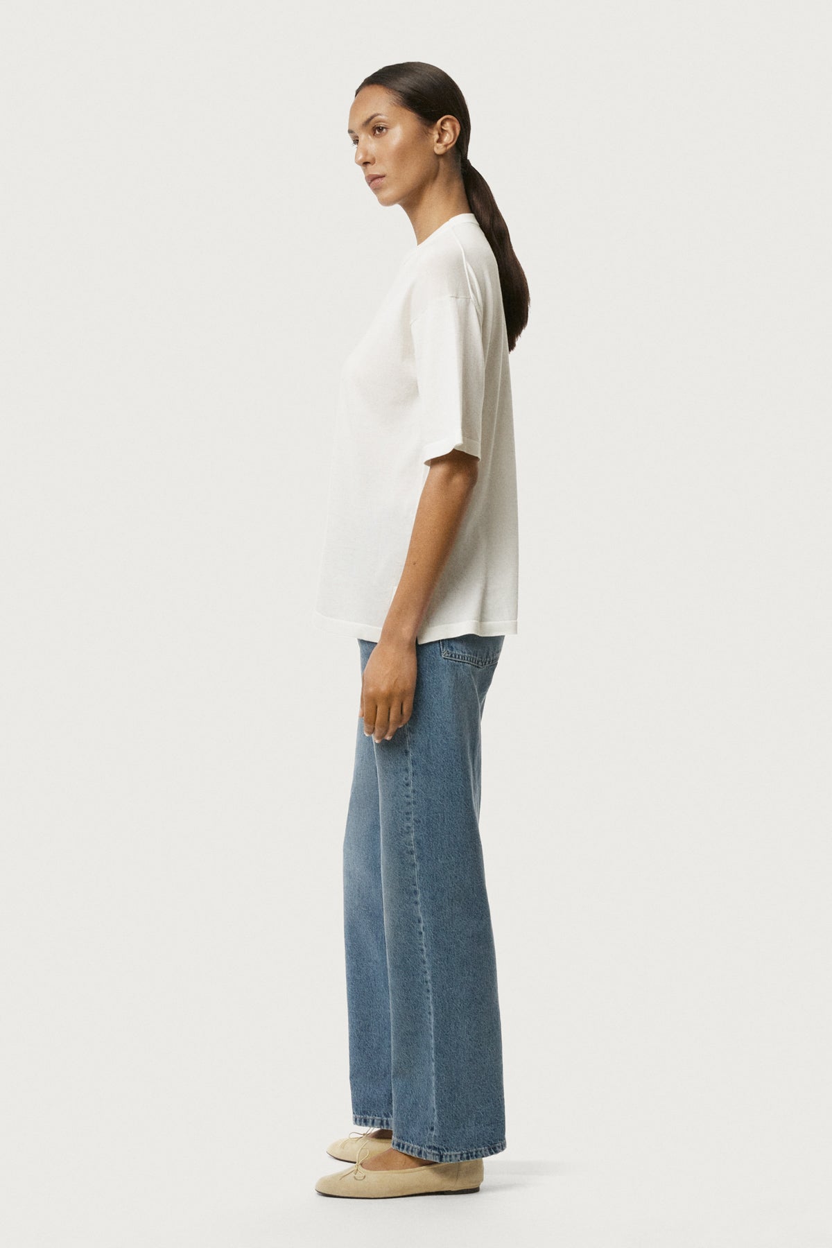 The Organic Cotton Lightweight T-shirt Milk White