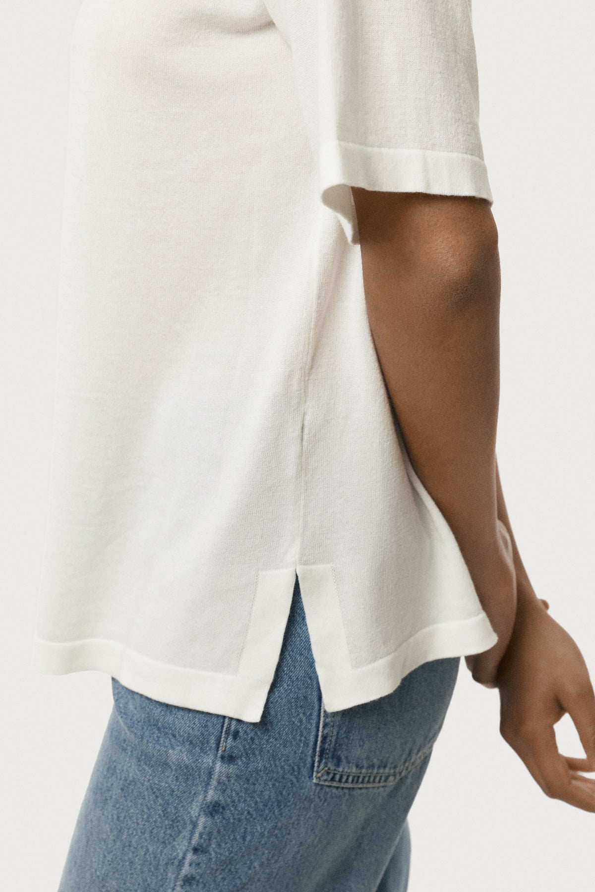 The Organic Cotton Lightweight T-shirt Milk White