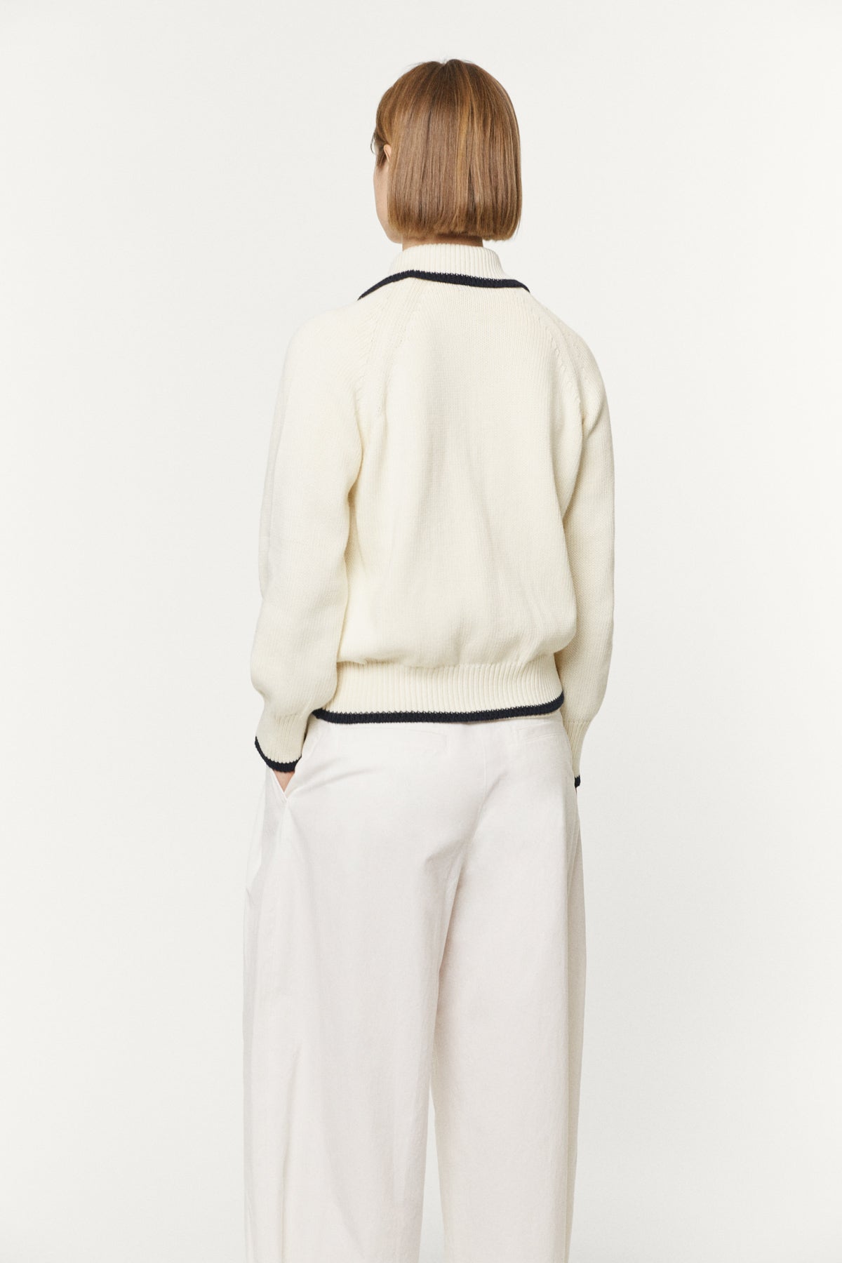 The Organic Cotton Tricot Bomber white