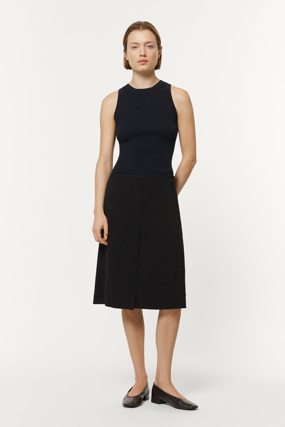 The Organic Cotton Essential Tank Top Deep Blue