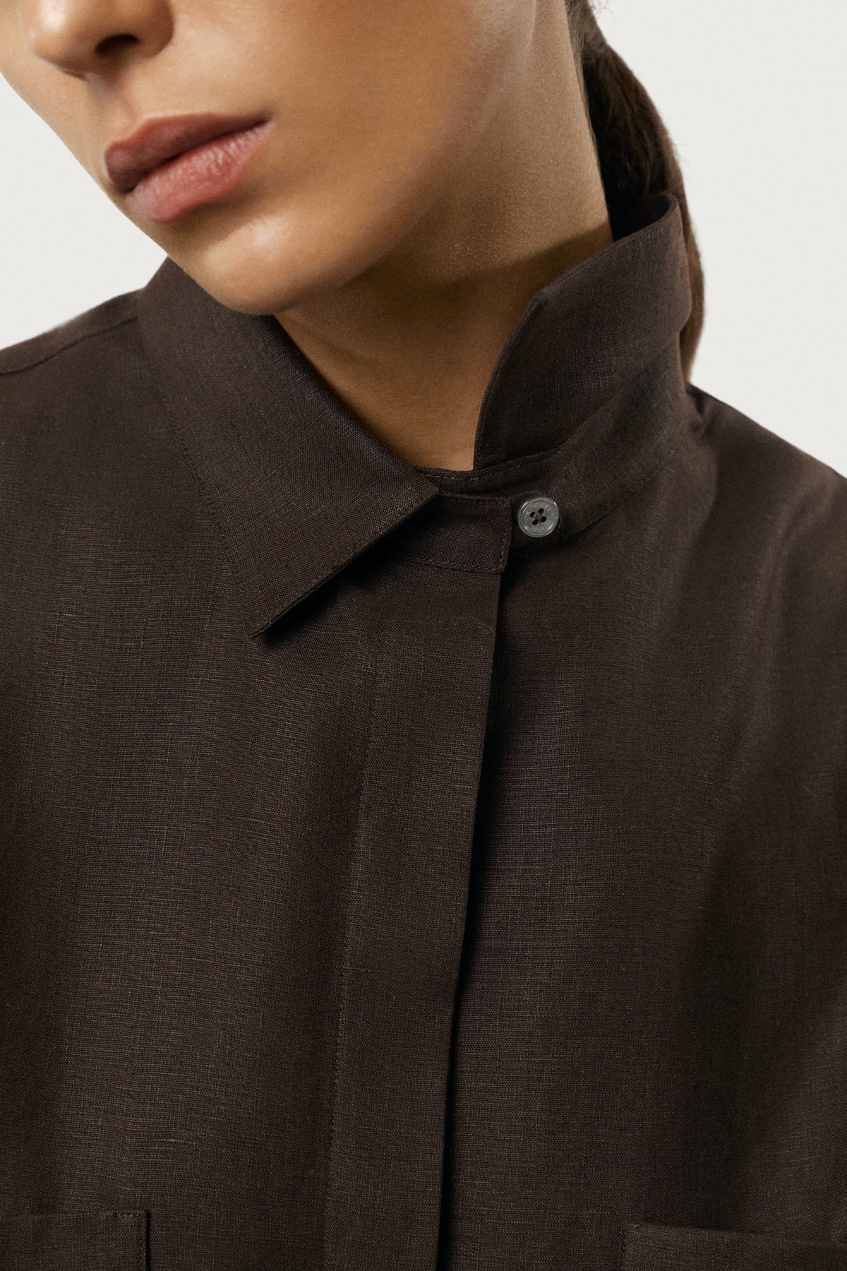 The Pure Linen Shirt brown
