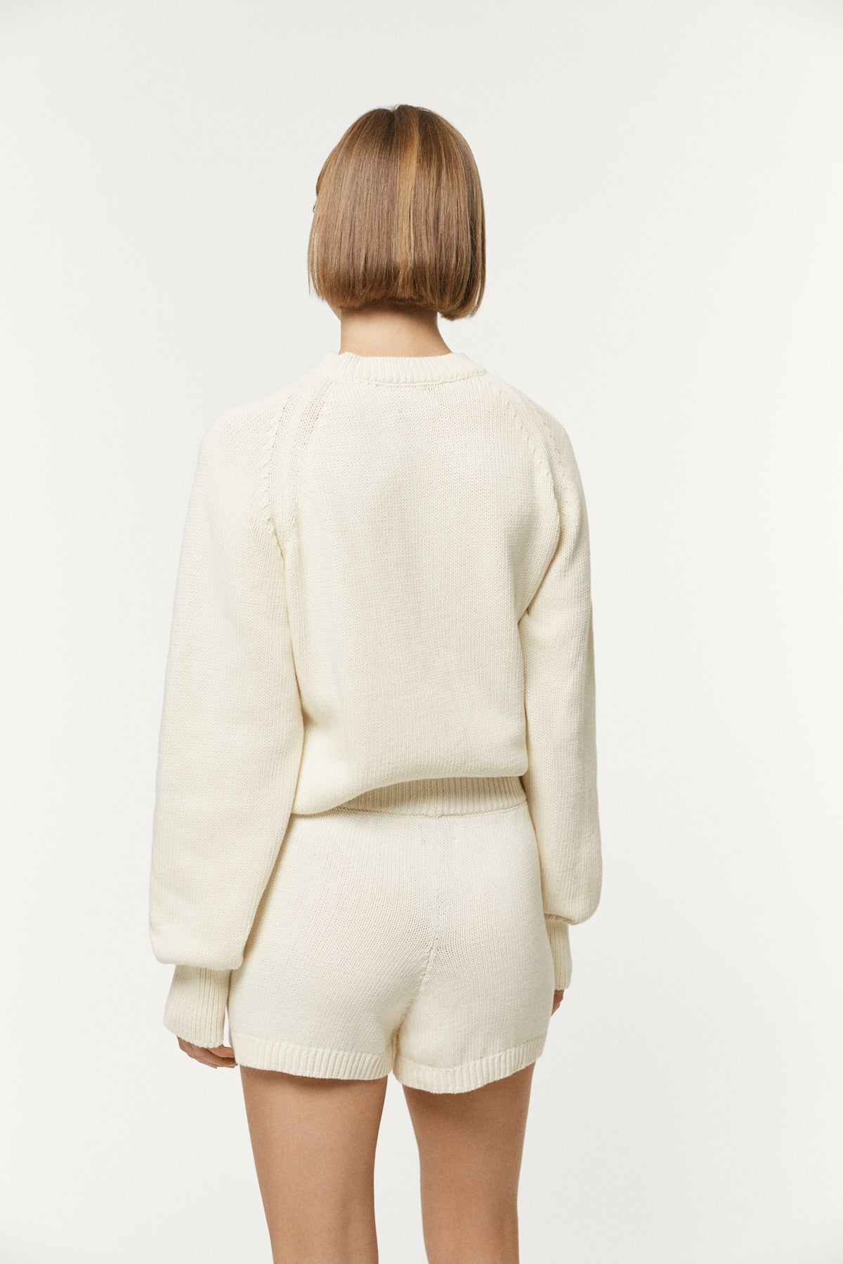 The Organic Cotton Tricot Shorts milk white