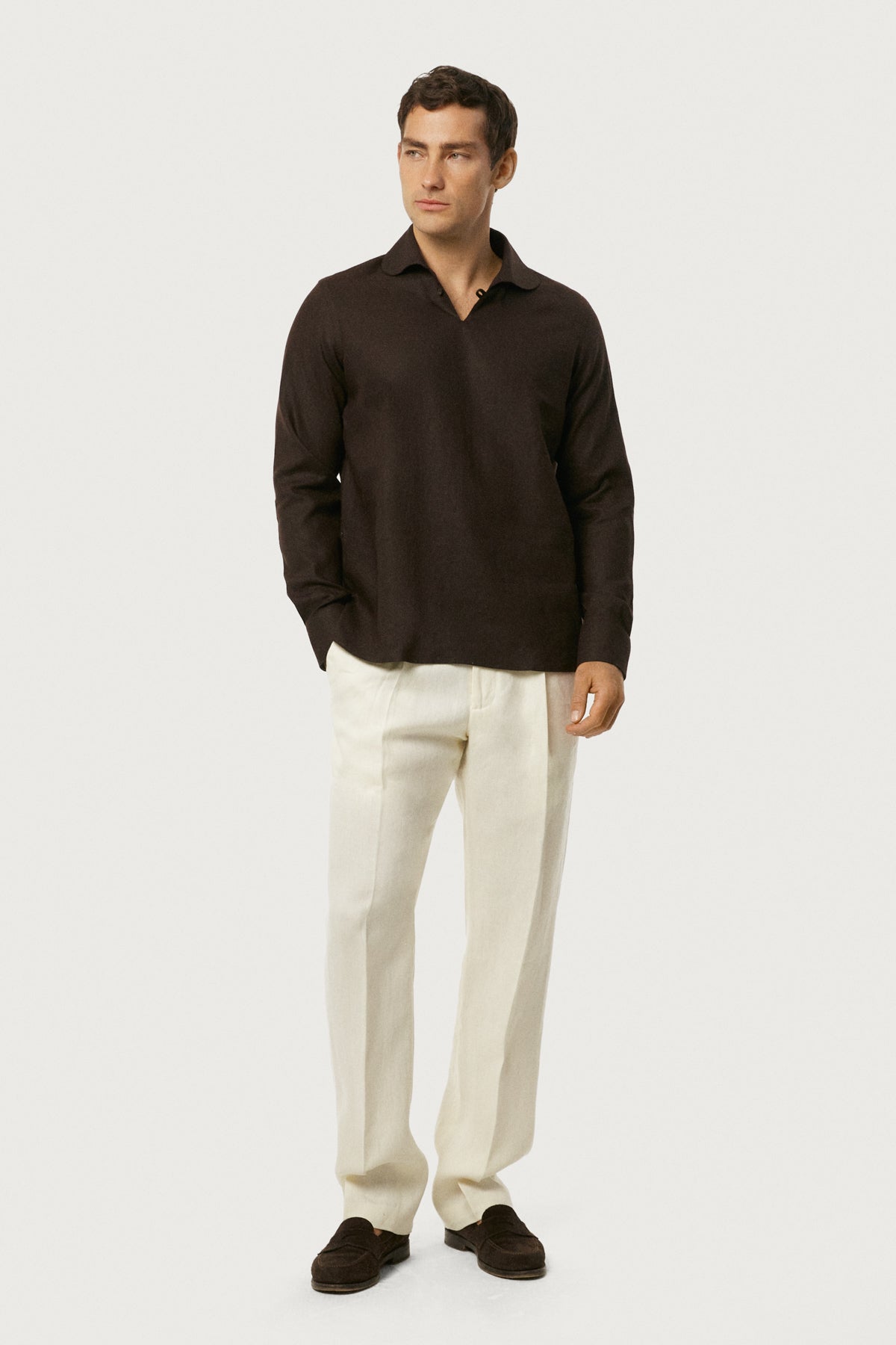 The Pure Linen Resort Polo Cafe Noir