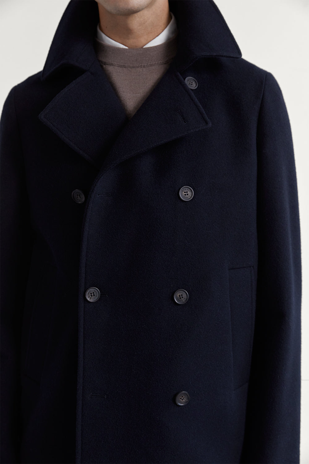 The Wool Peacoat Dark Blue