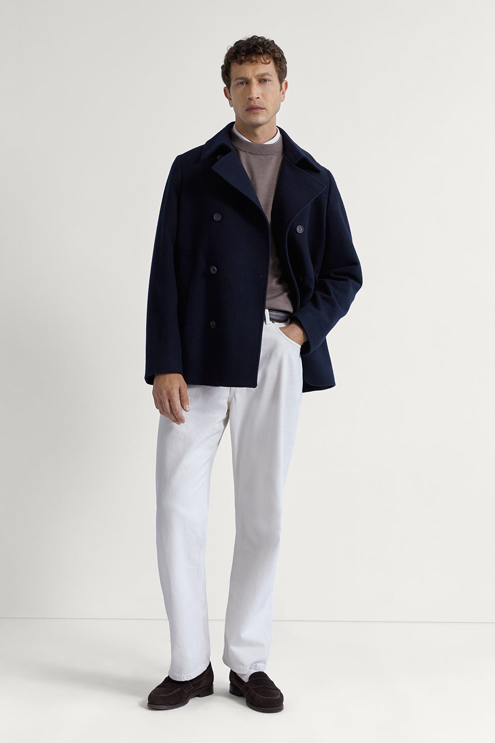 The Wool Peacoat Dark Blue