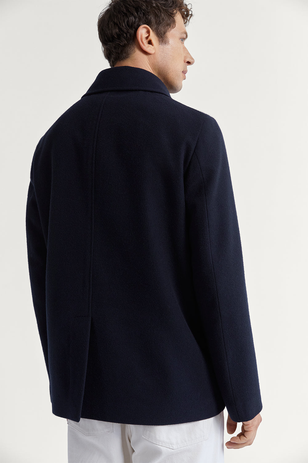 The Wool Peacoat Dark Blue