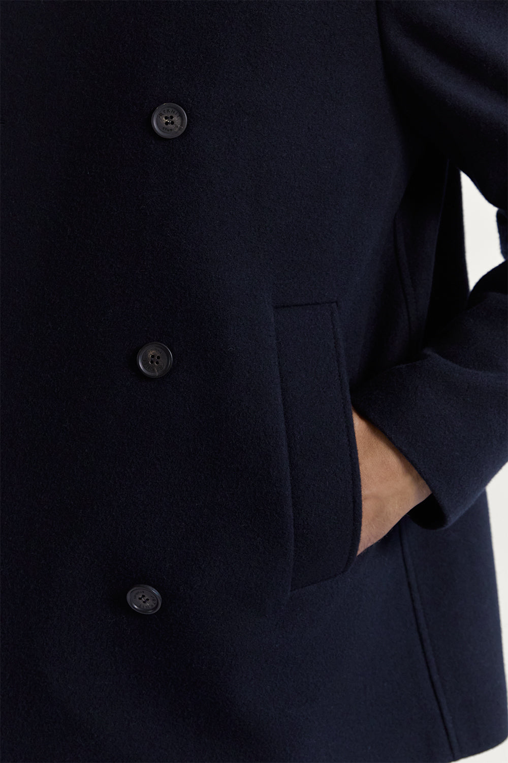 The Wool Peacoat Dark Blue