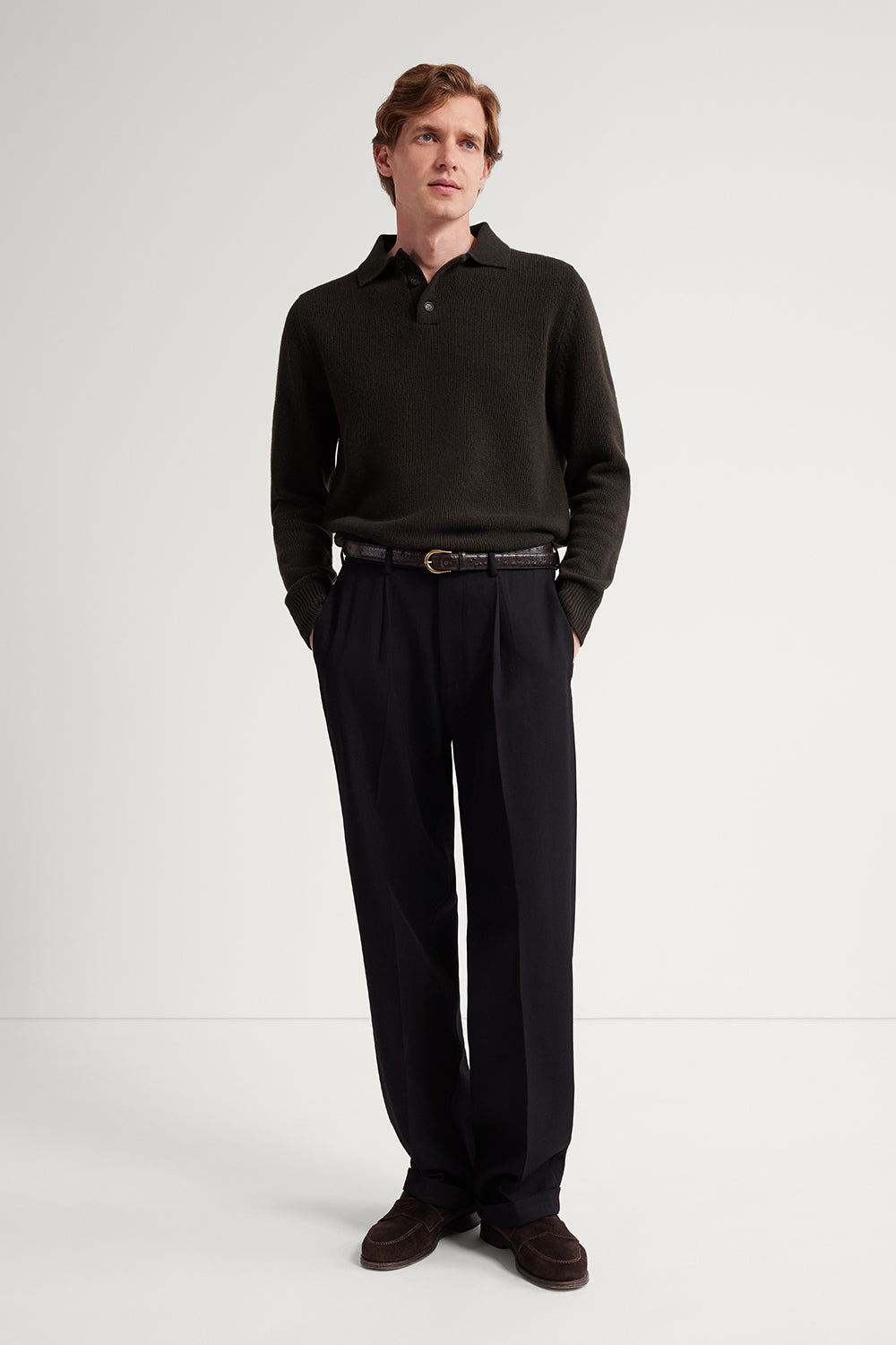 Das Vintage Relaxed Poloshirt aus Wolle