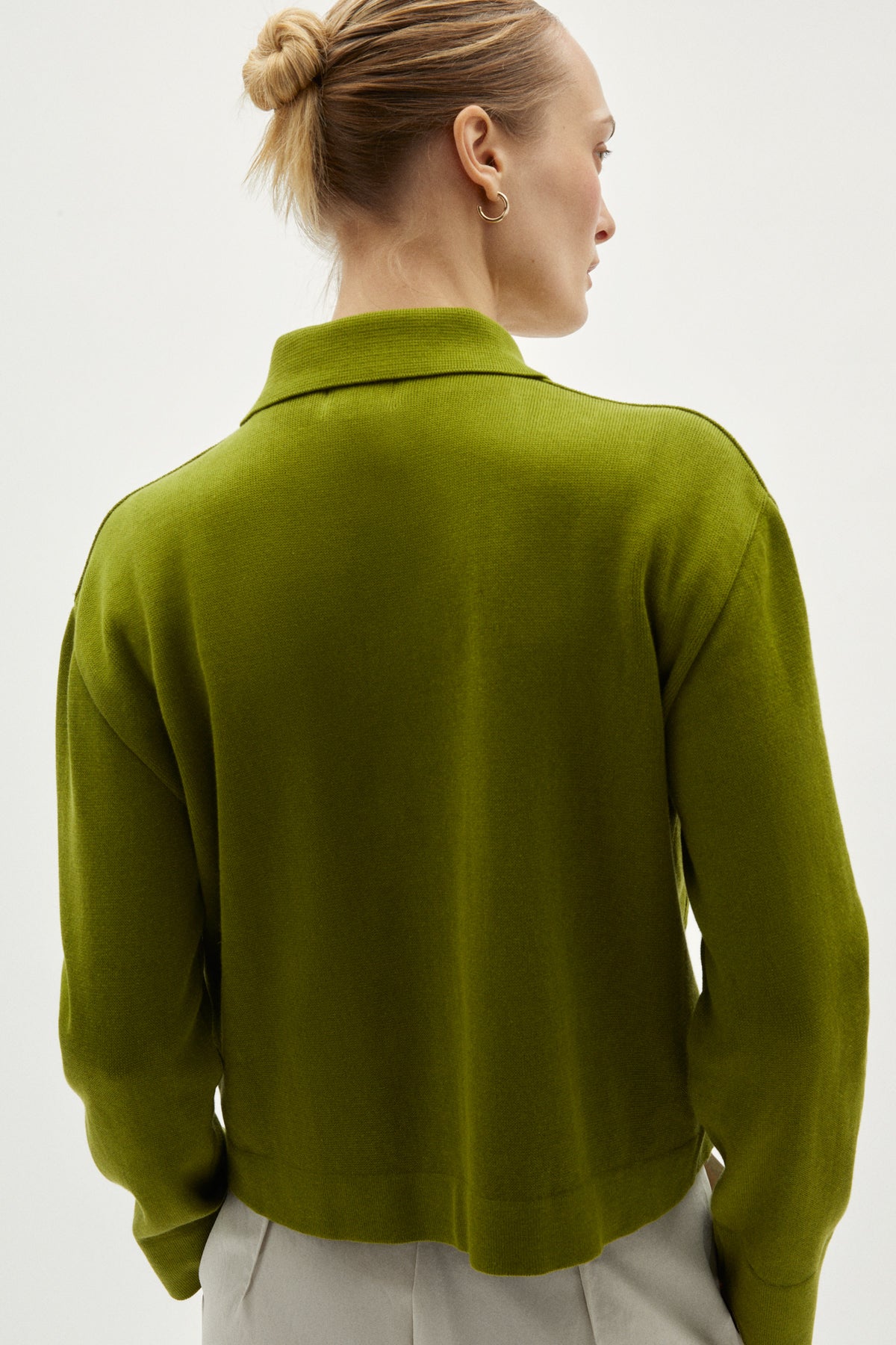 the organic cotton overshirt kiwi green